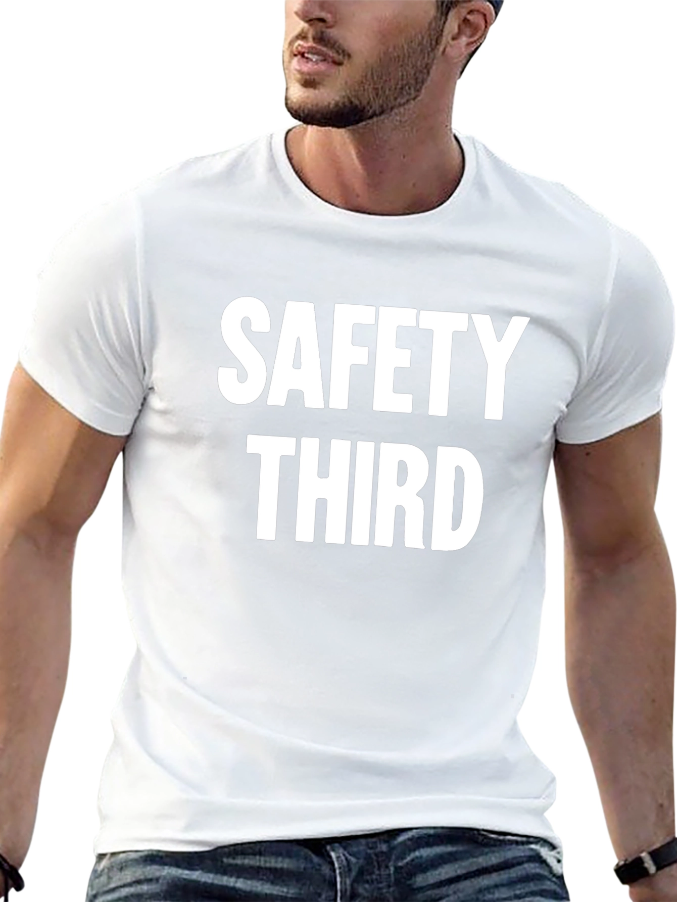 Safety Third Graphic T-Shirt - Humor Tee
