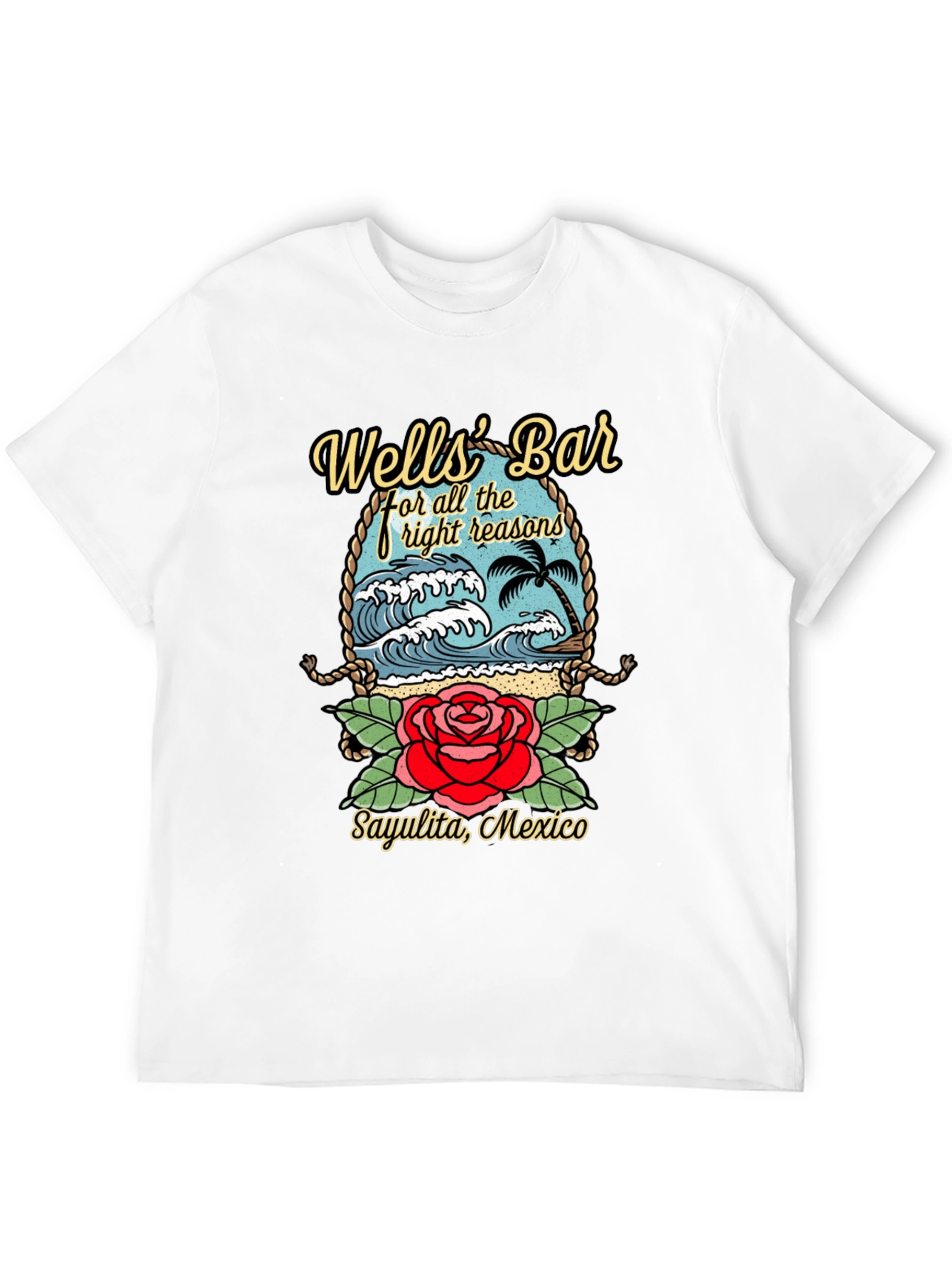 Wells Bar Graphic Tee - Sayulita Mexico