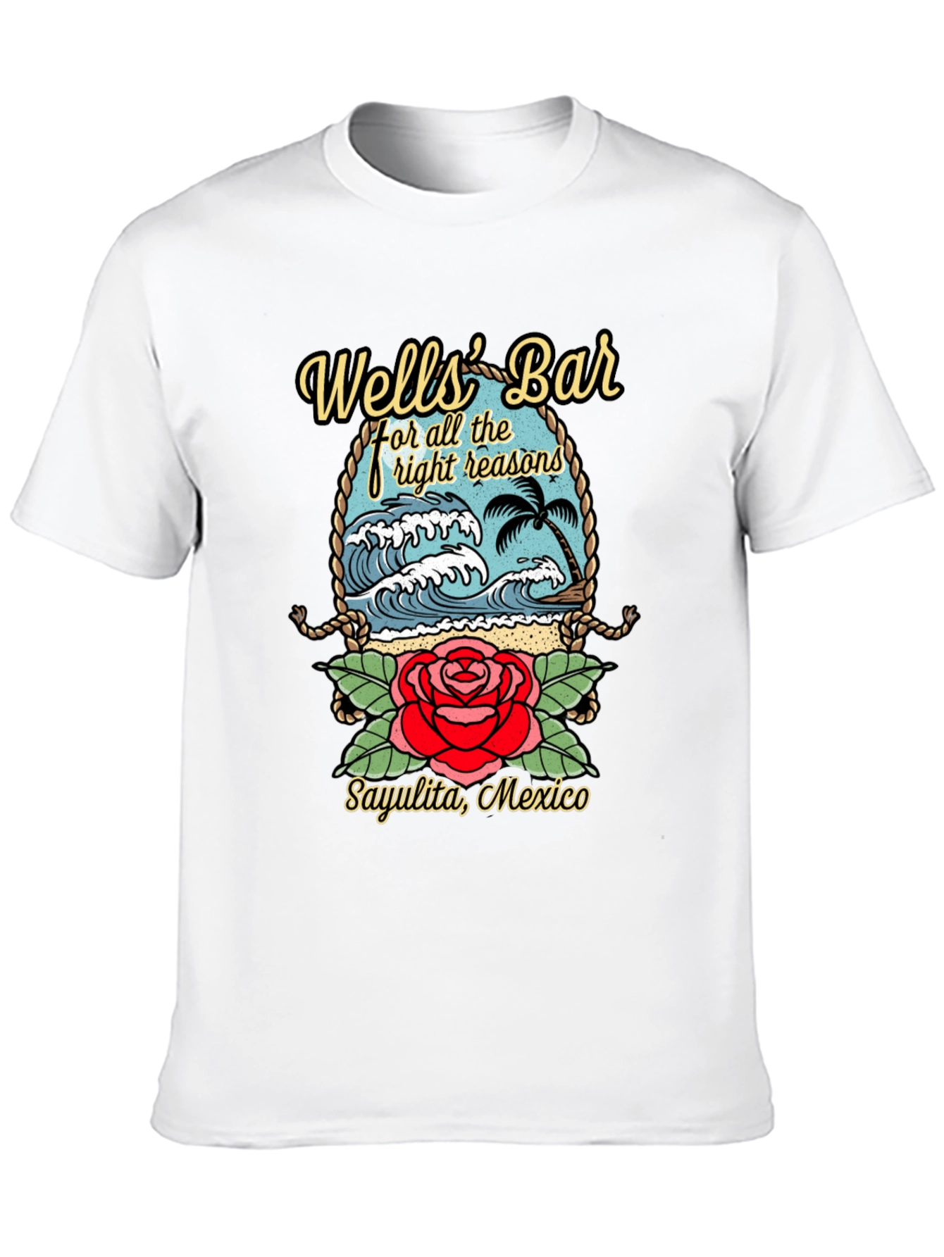 Wells Bar Graphic Tee - Sayulita Mexico