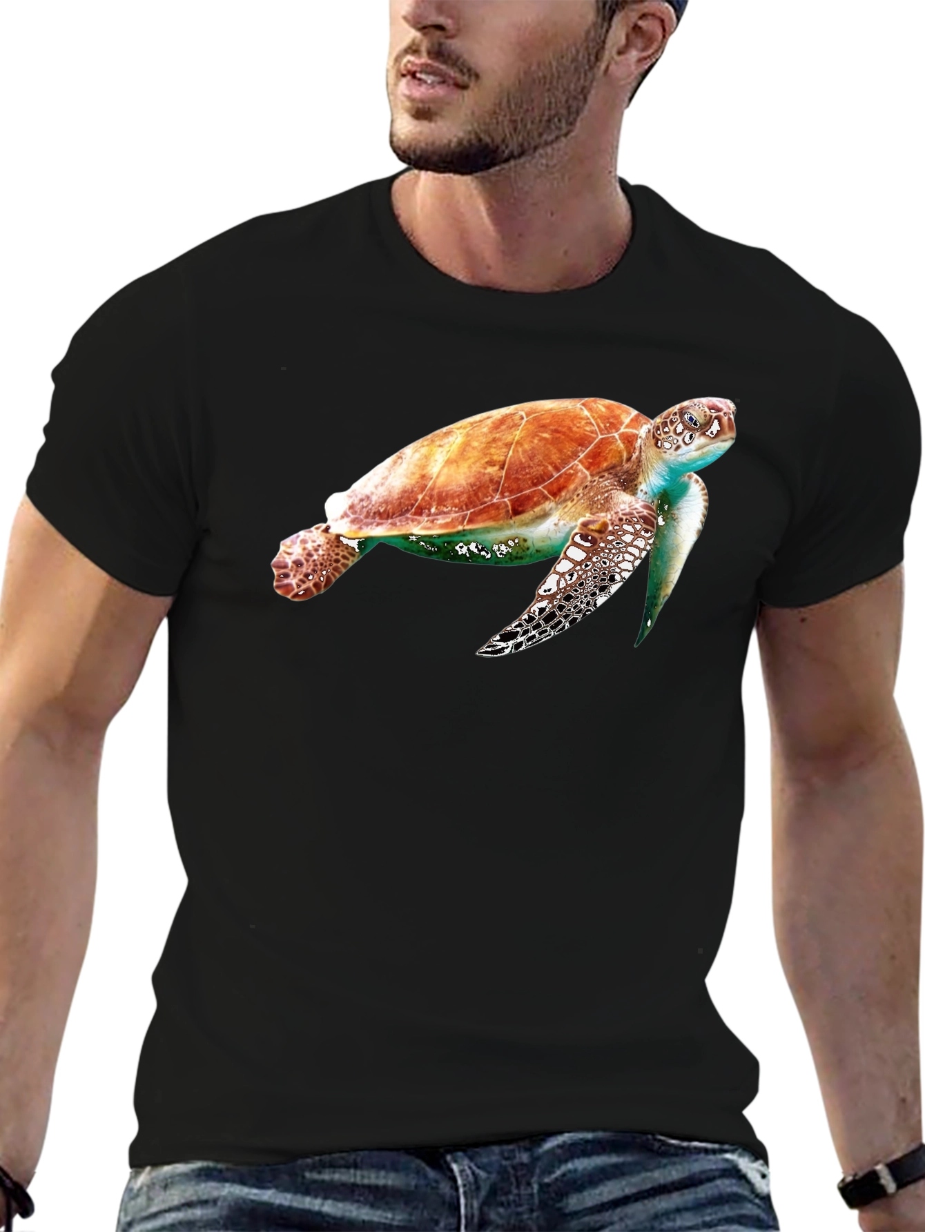 Sea Turtle Graphic Tee - Unique Marine Life Design