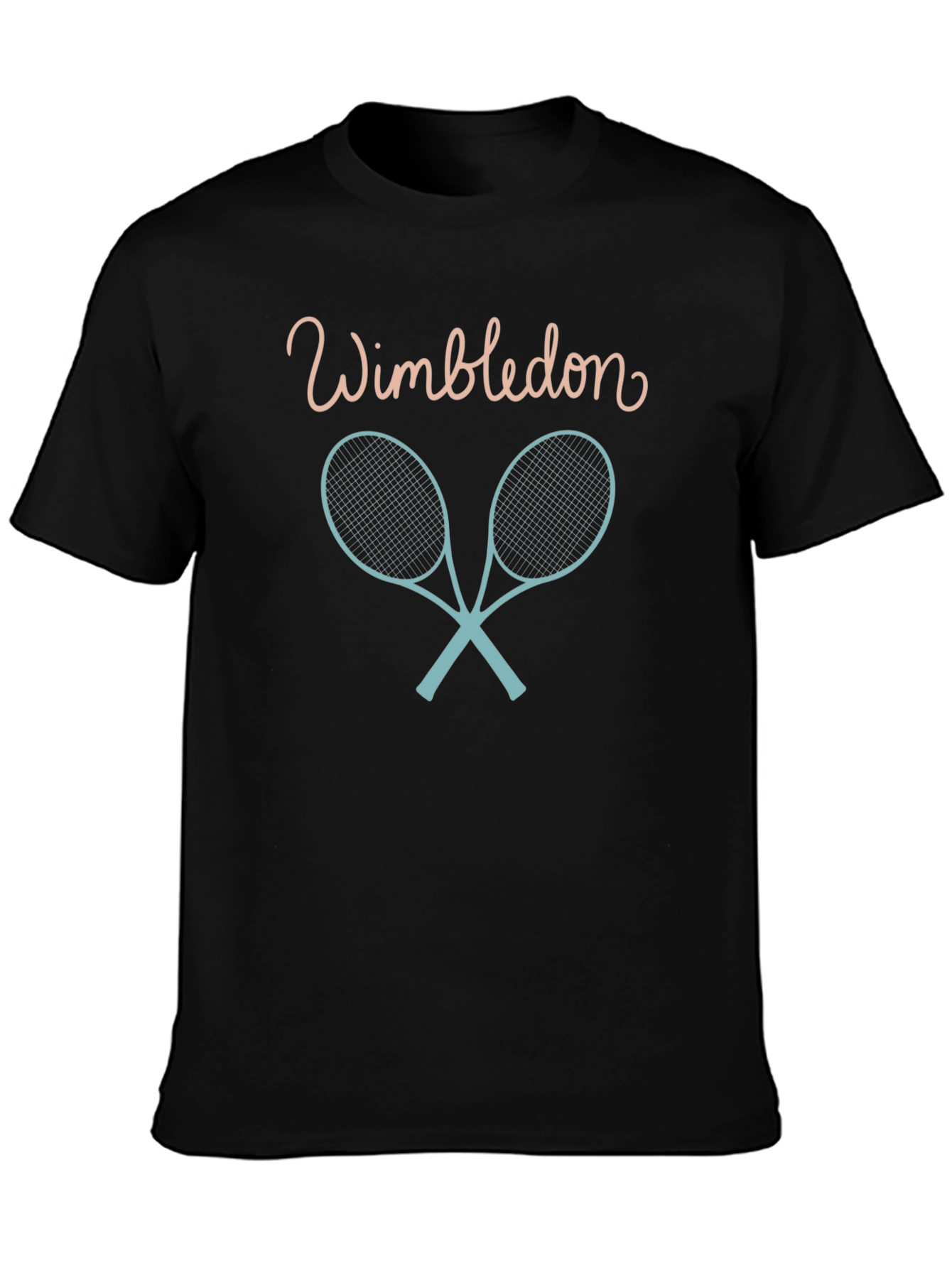 Wimbledon Tennis Racket Graphic T-Shirt