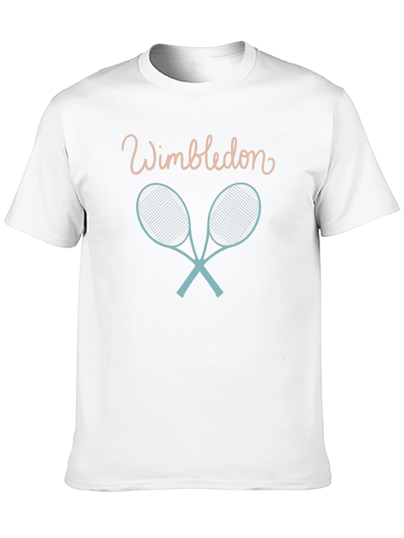 Wimbledon Tennis Racket Graphic T-Shirt