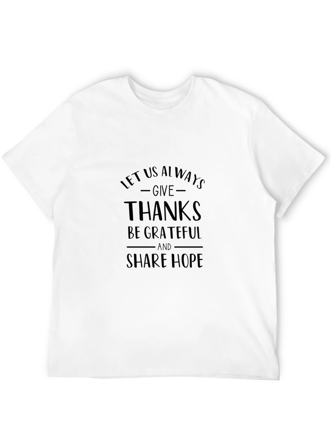 Give Thanks Graphic Tee - Unisex Black T-Shirt
