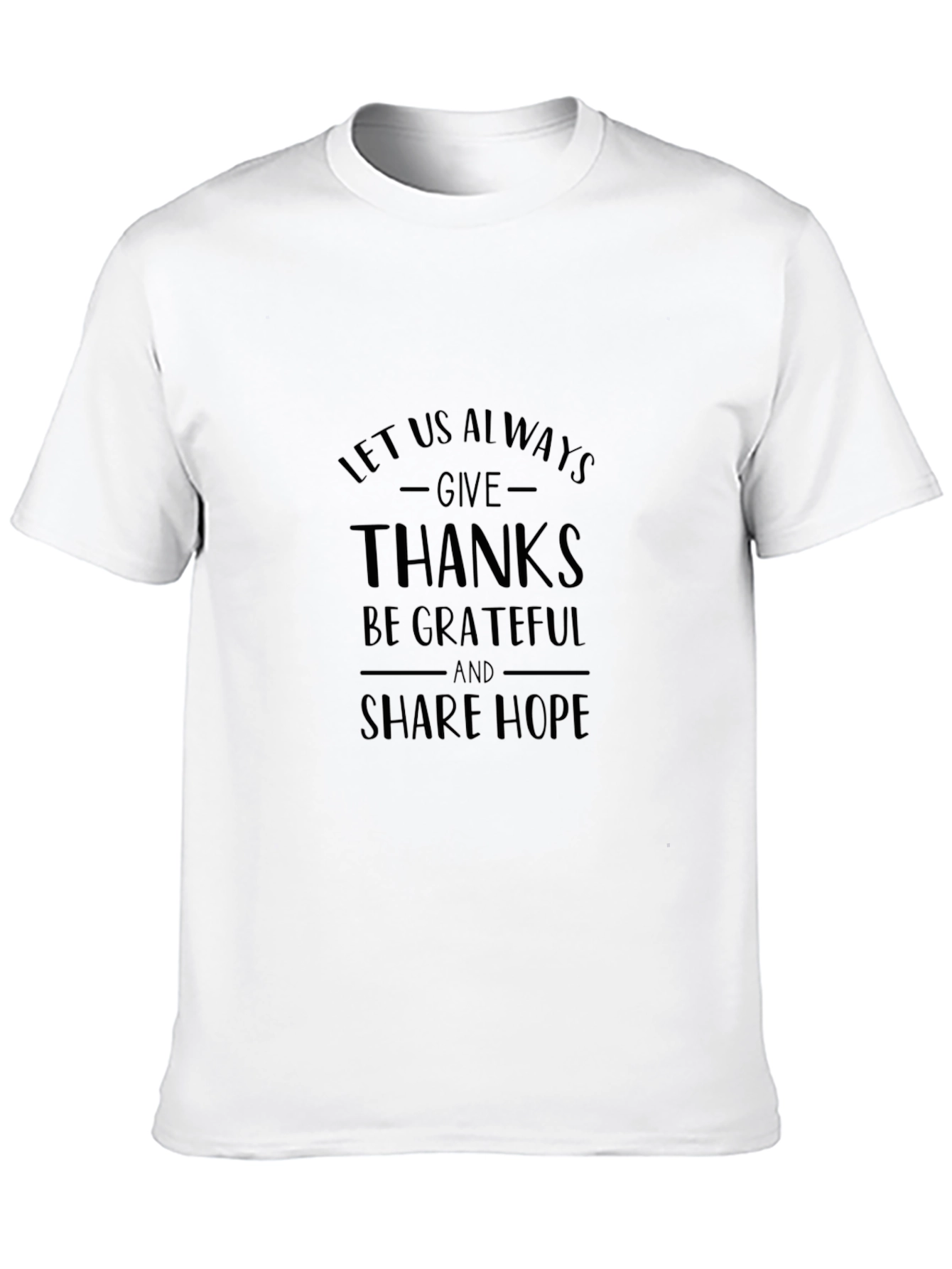 Give Thanks Graphic Tee - Unisex Black T-Shirt