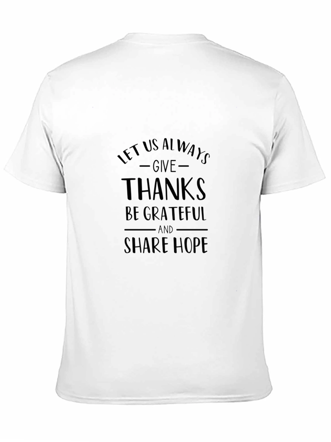 Give Thanks Graphic Tee - Unisex Black T-Shirt