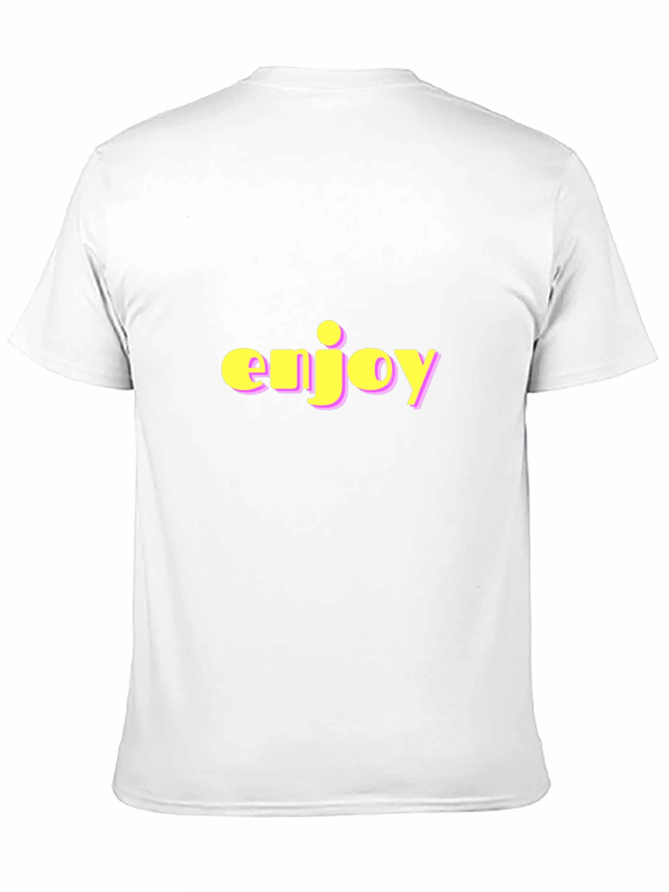 Enjoy Black T-Shirt with Bold Lettering