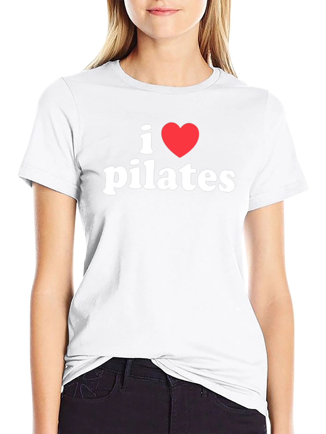 I Love Pilates Black T-Shirt