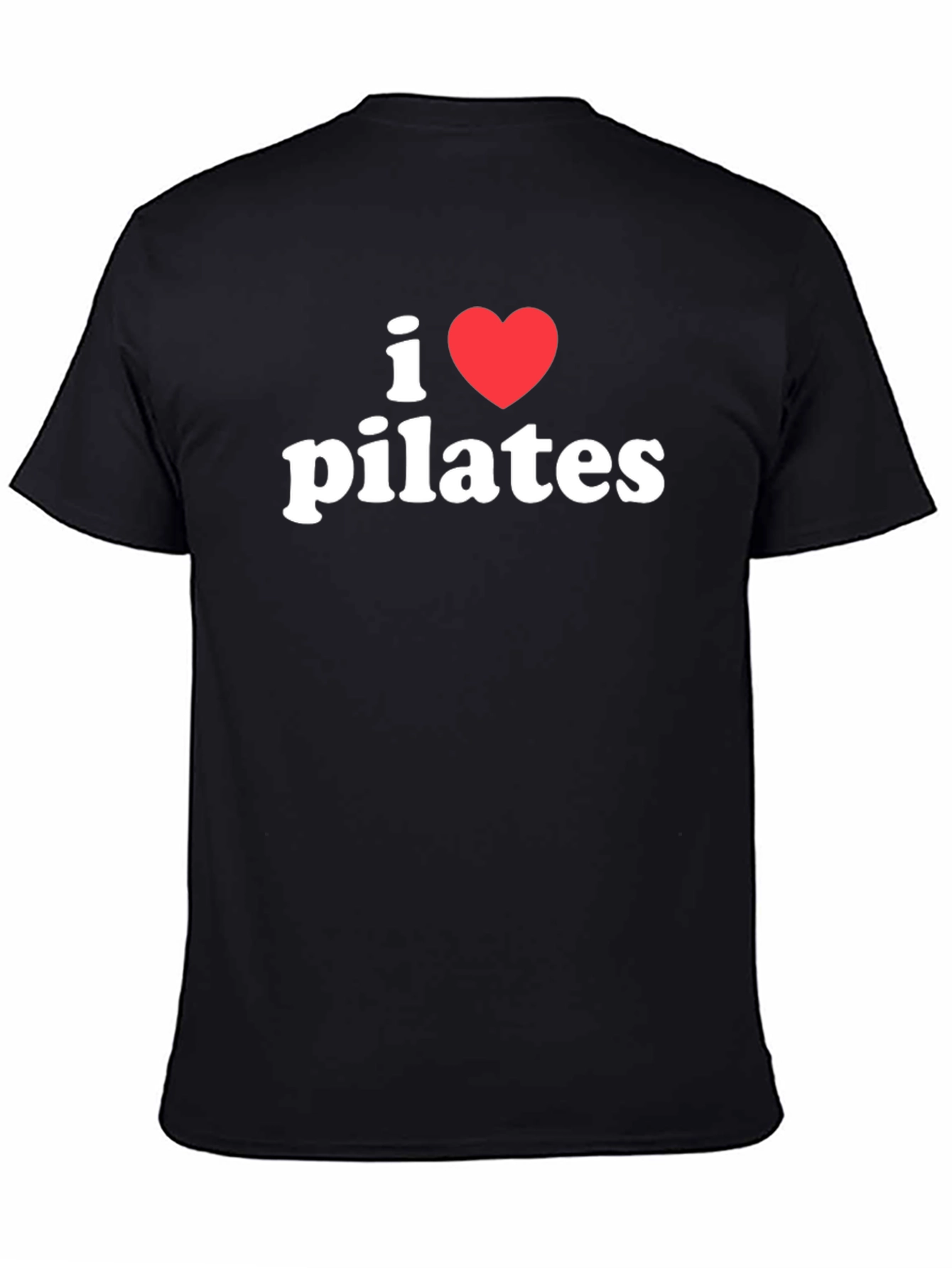 I Love Pilates Black T-Shirt