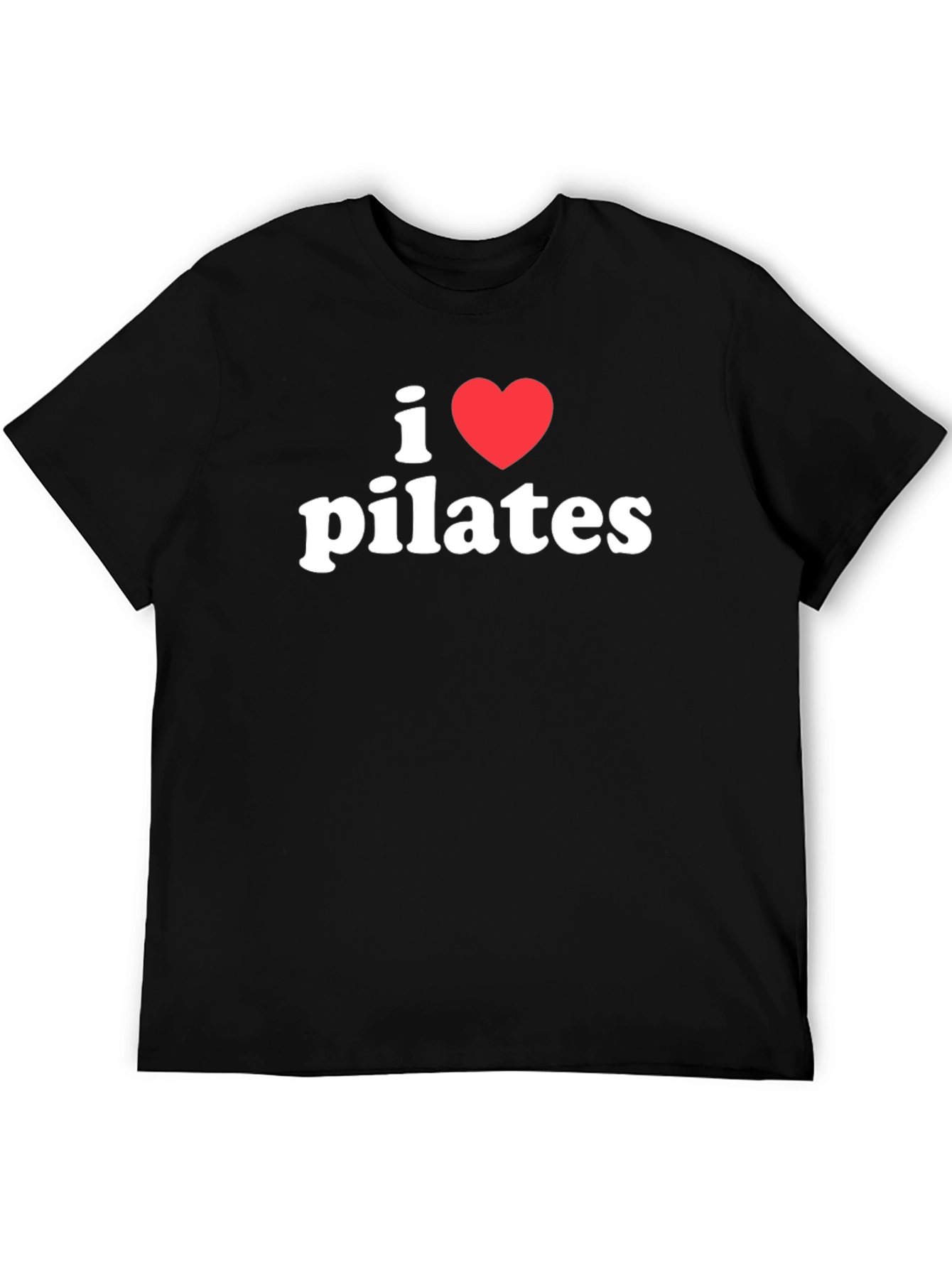 I Love Pilates Black T-Shirt