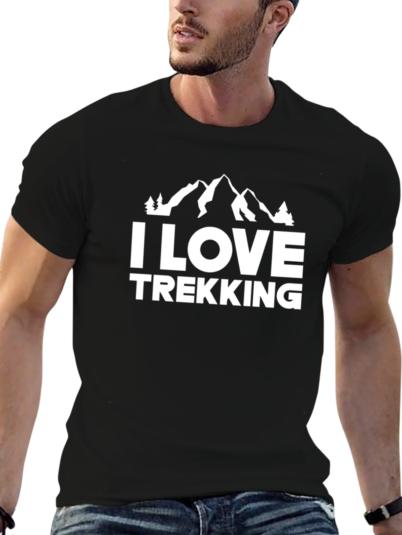 I Love Trekking Mountain T-Shirt
