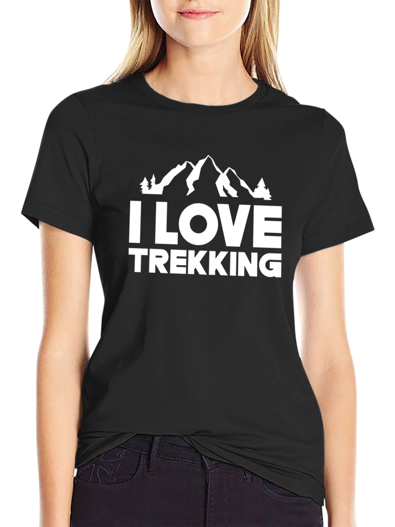 I Love Trekking Mountain T-Shirt
