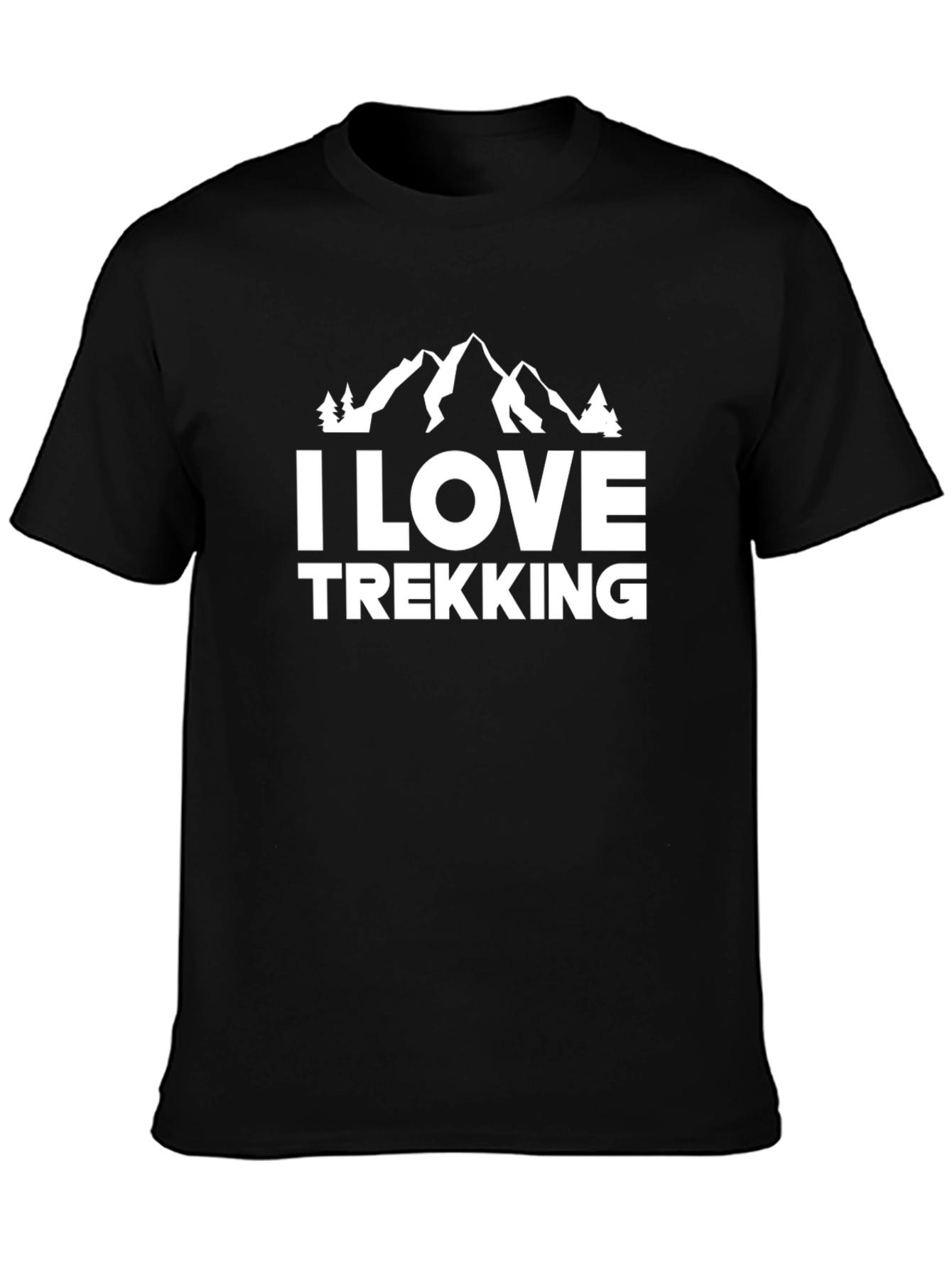 I Love Trekking Mountain T-Shirt