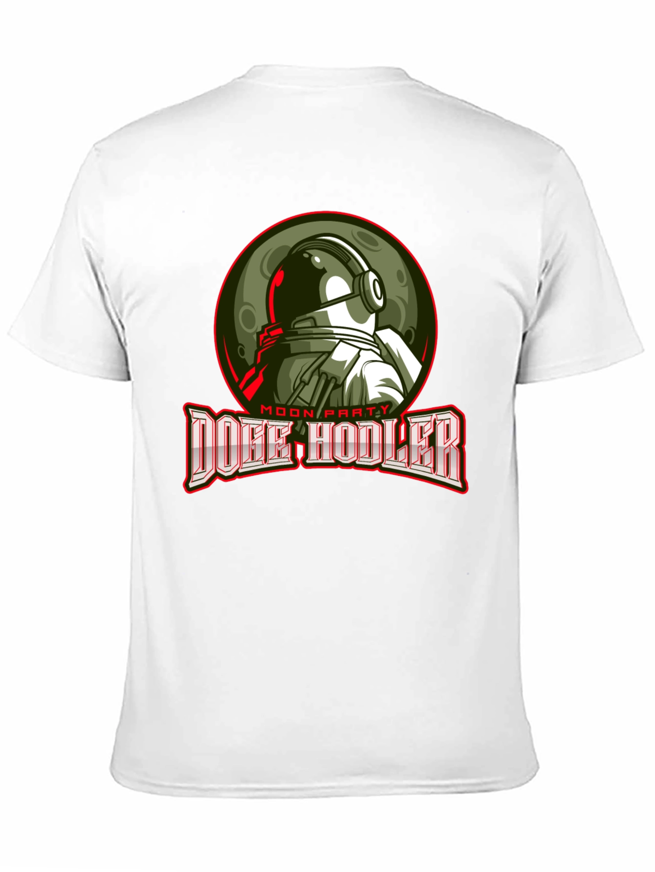 Doge Hodler Moon Party Black T-Shirt