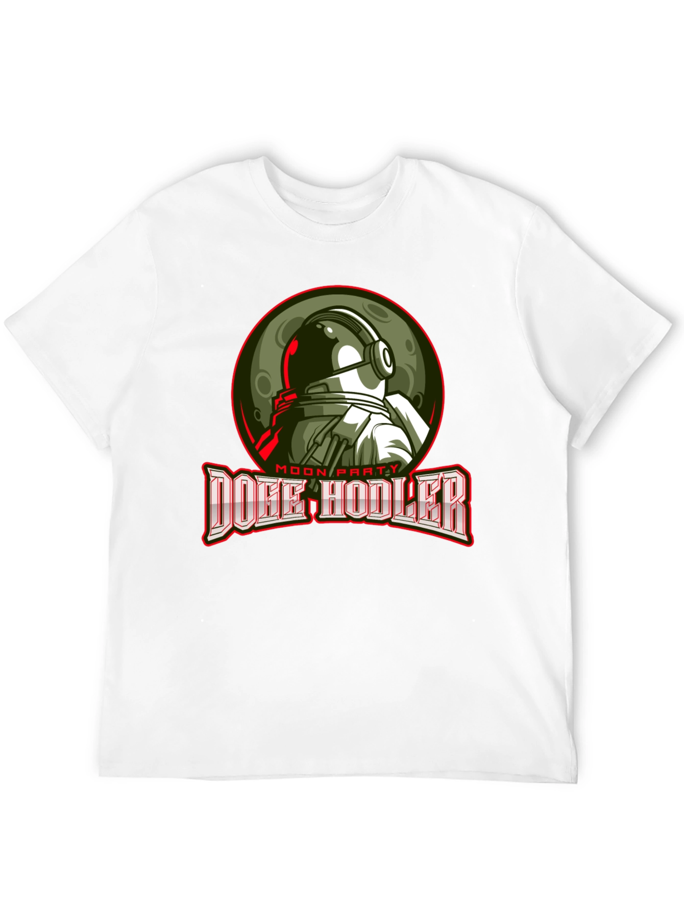 Doge Hodler Moon Party Black T-Shirt