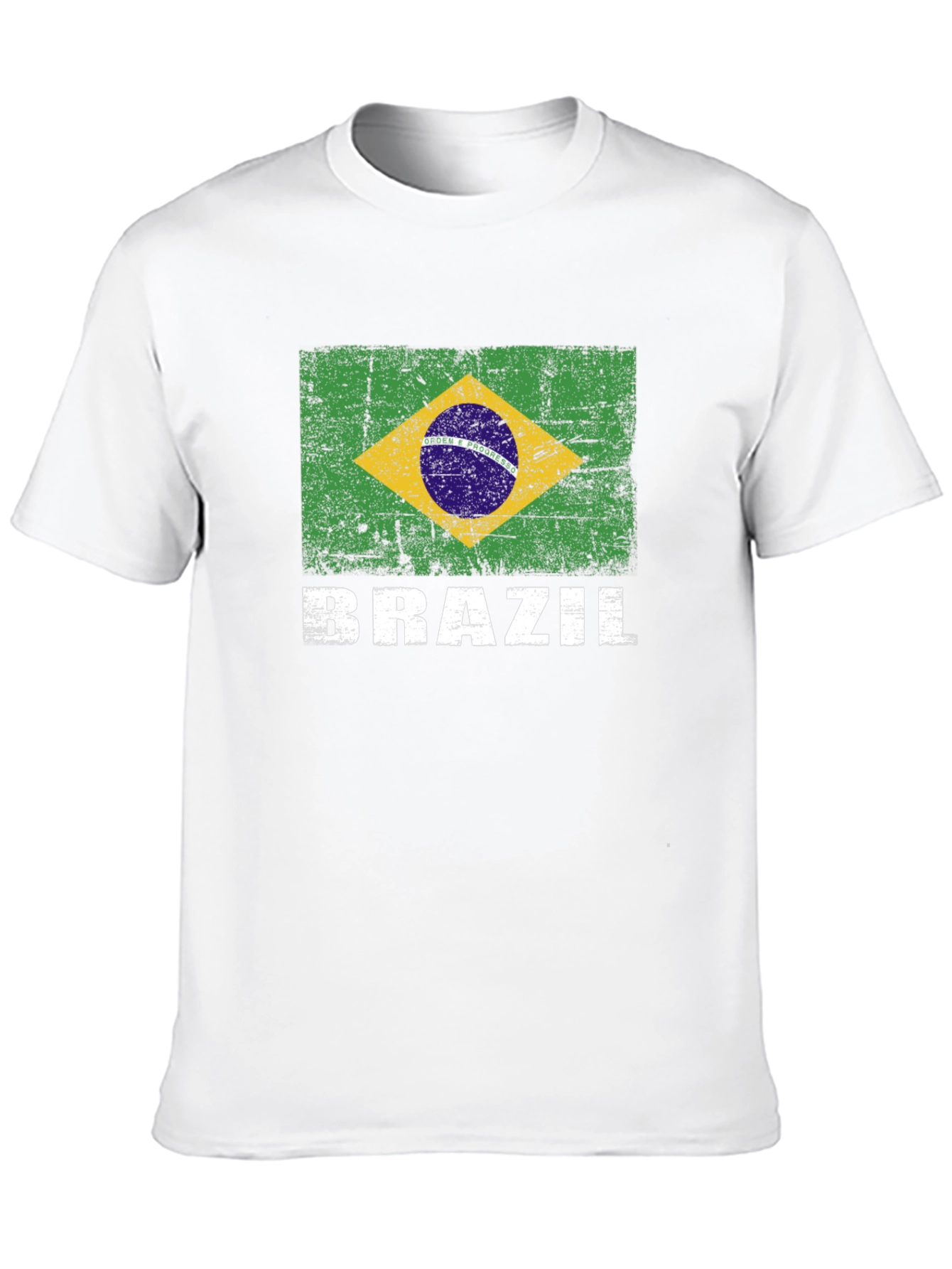 Brazil Flag Graphic Print T-Shirt
