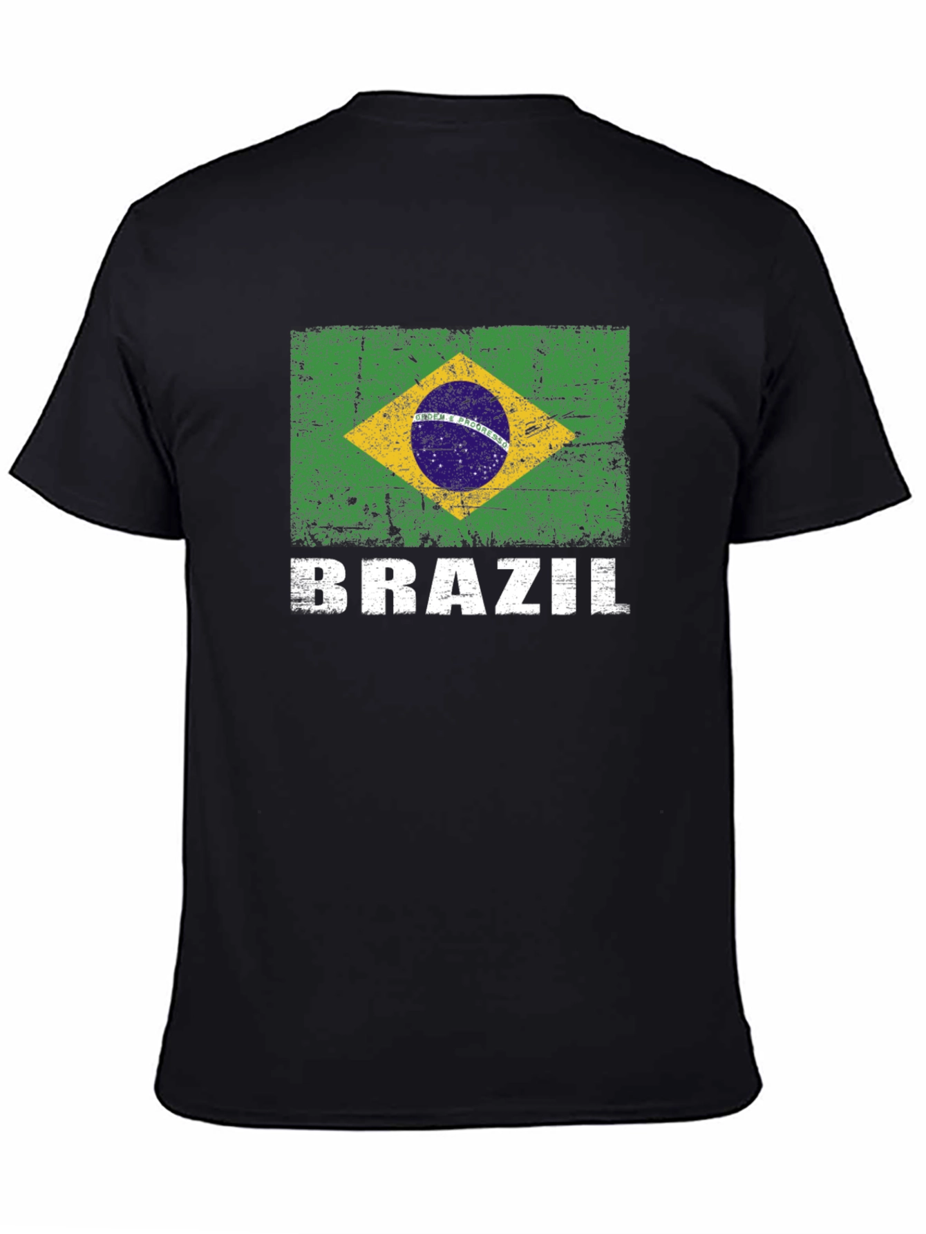 Brazil Flag Graphic Print T-Shirt