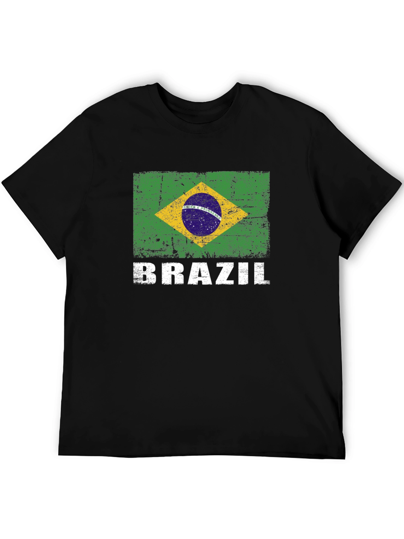 Brazil Flag Graphic Print T-Shirt