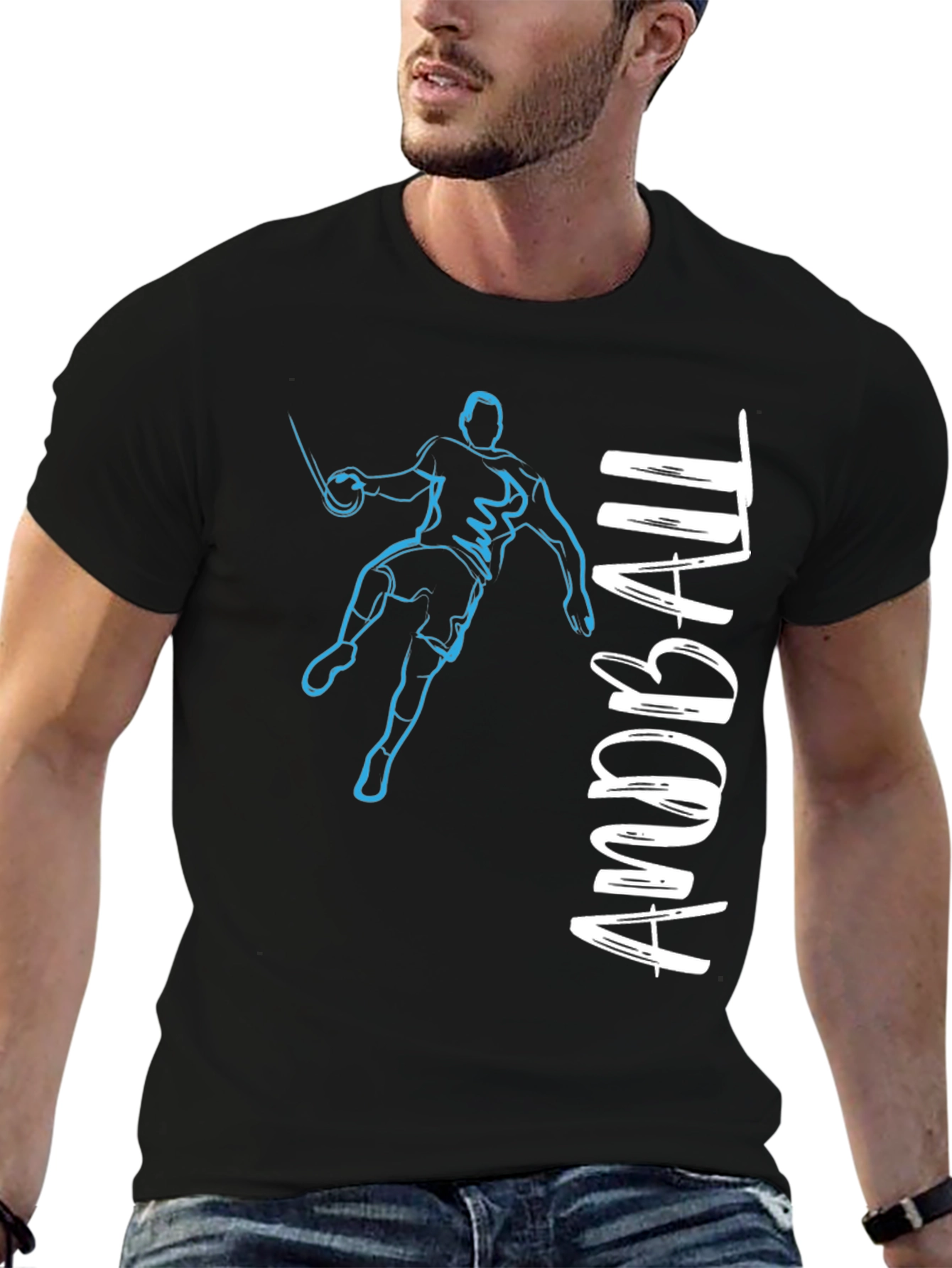 Handball Player Graphic Tee