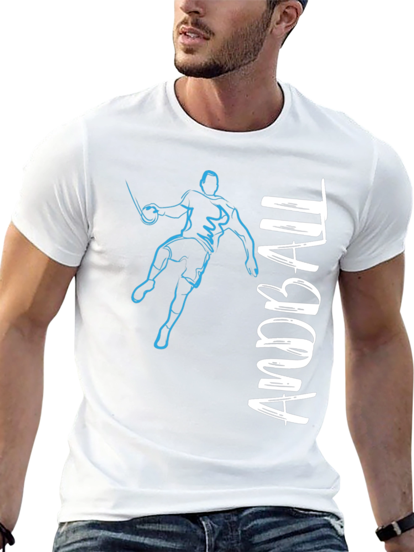 Handball Player Graphic Tee