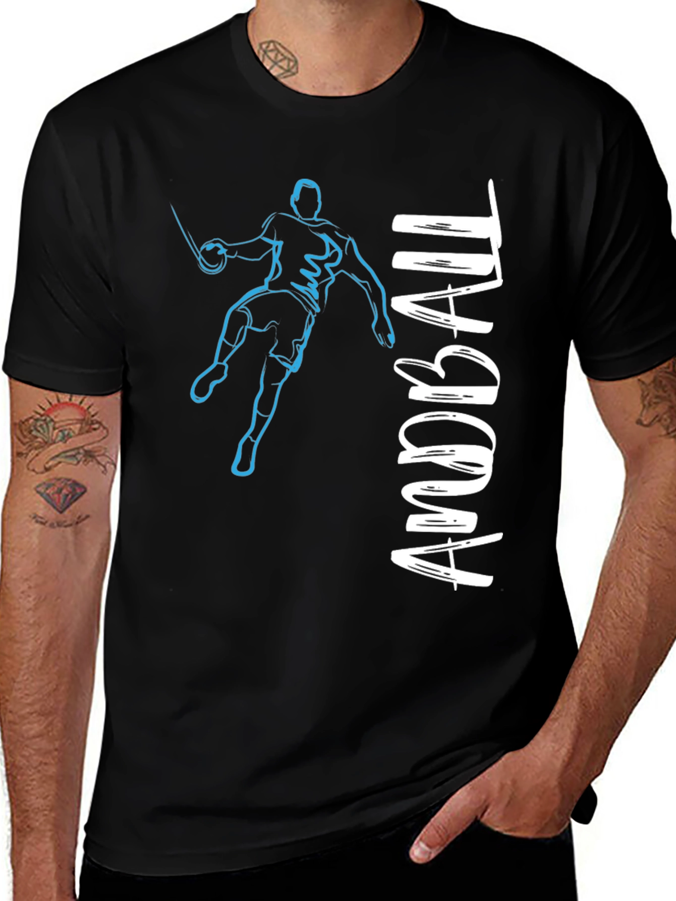 Handball Player Graphic Tee