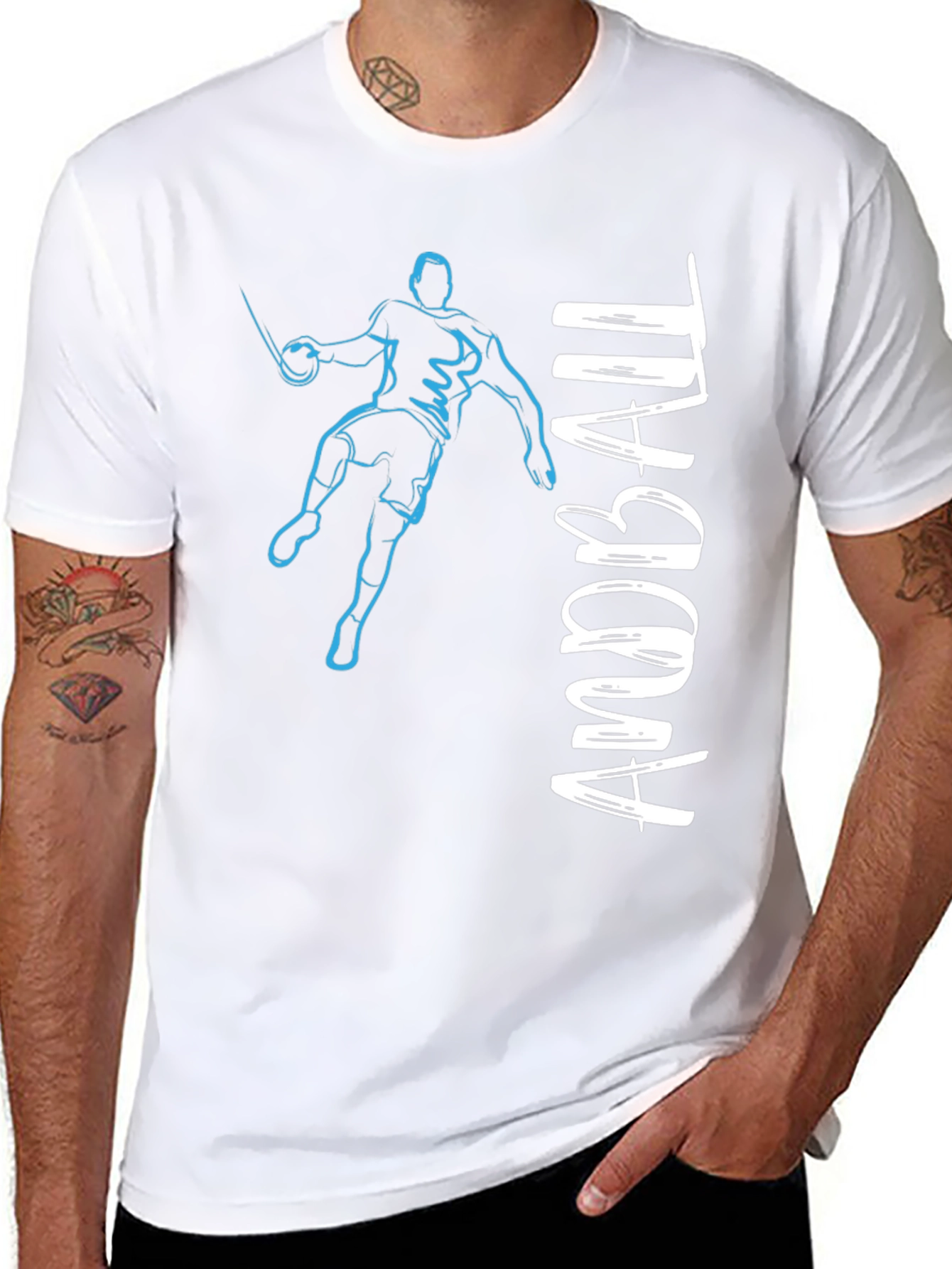 Handball Player Graphic Tee