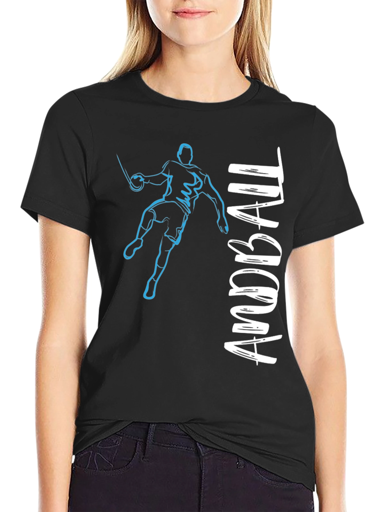Handball Player Graphic Tee