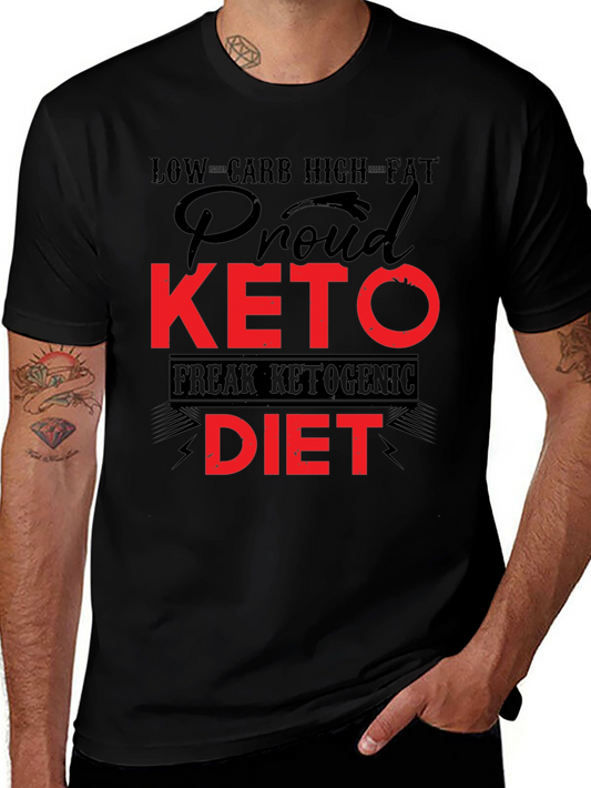 Proud Keto Diet T-Shirt - Low Carb High Fat Lifestyle Tee