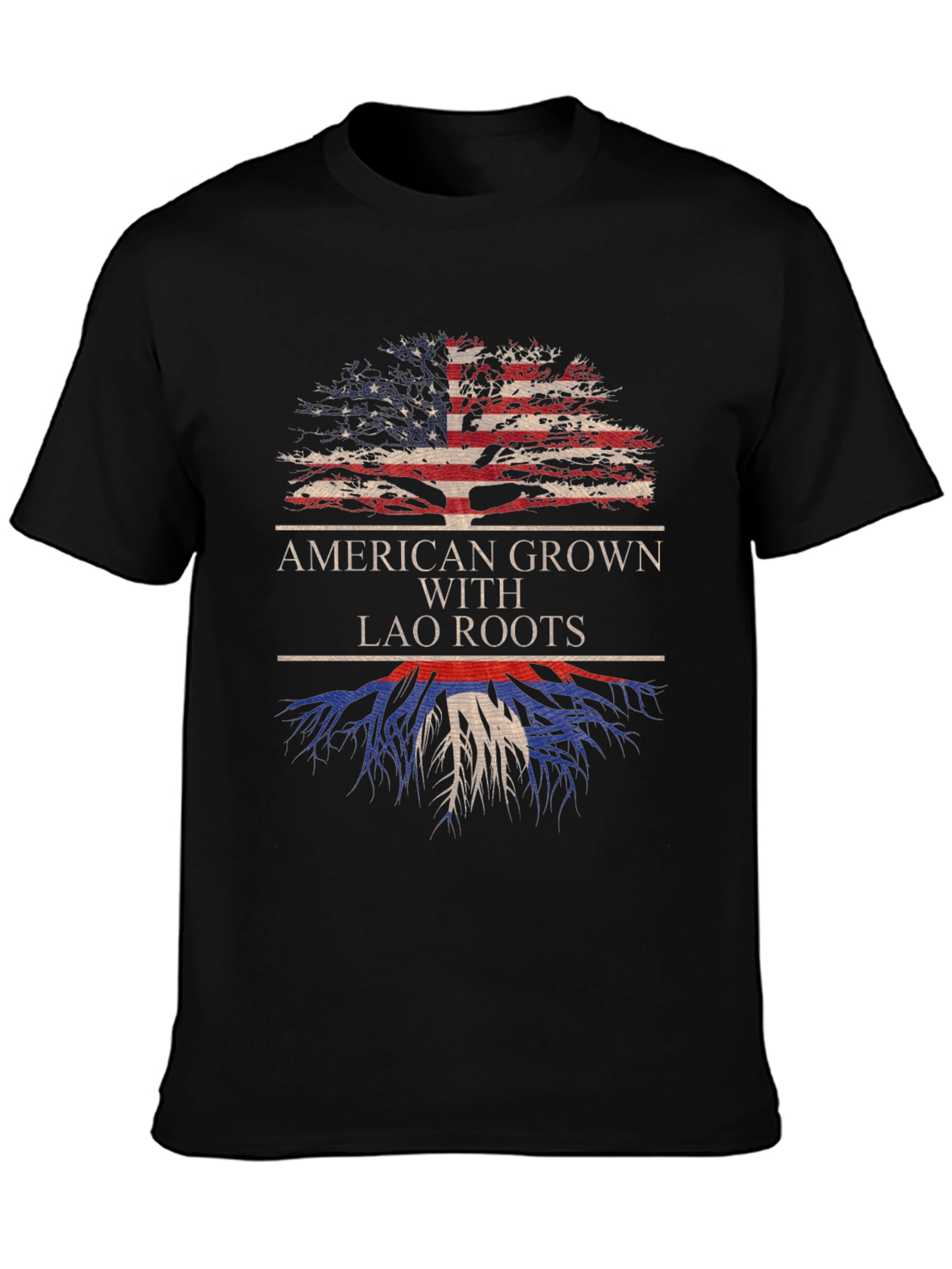 American Grown with Lao Roots T-Shirt