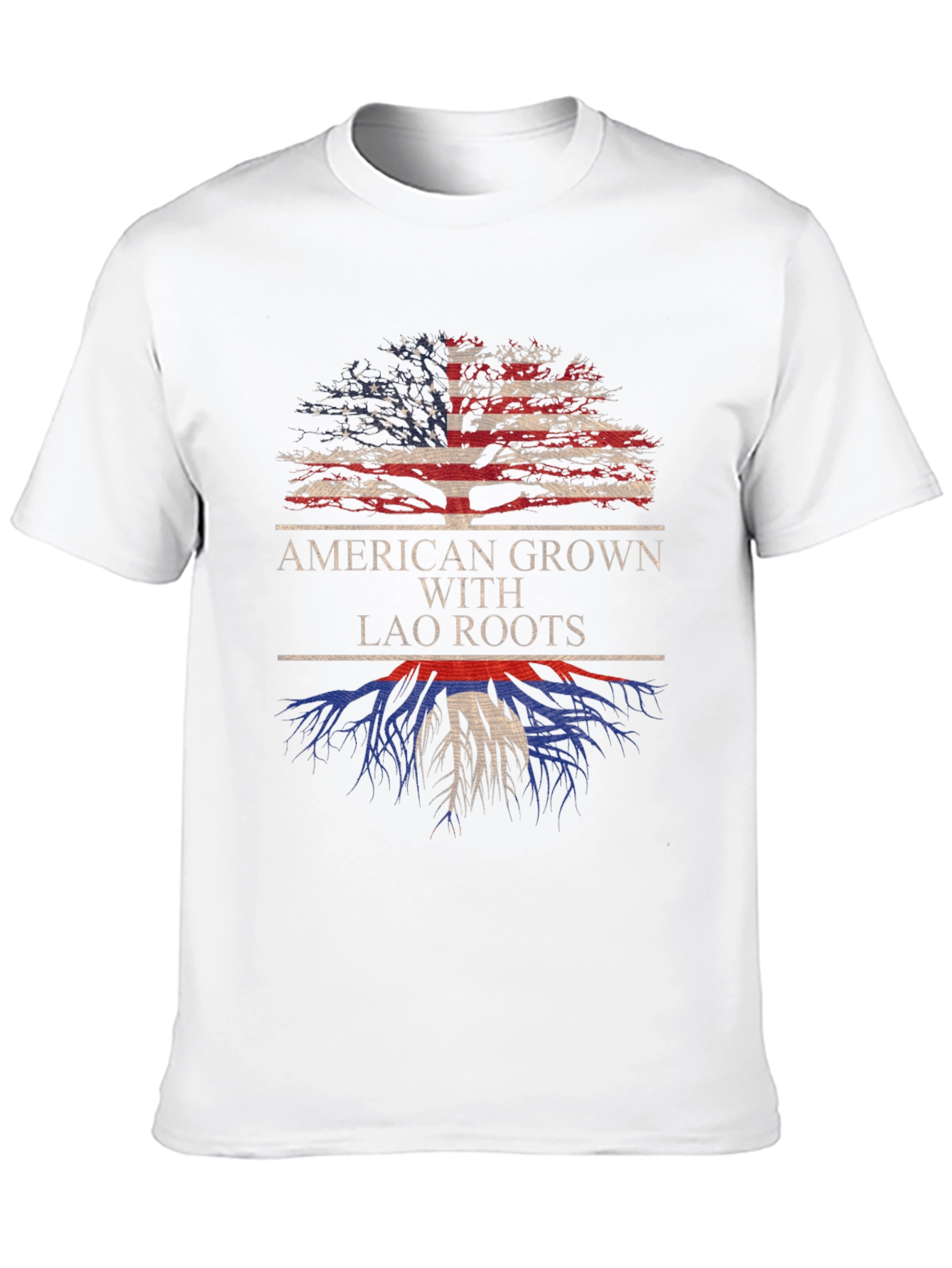 American Grown with Lao Roots T-Shirt