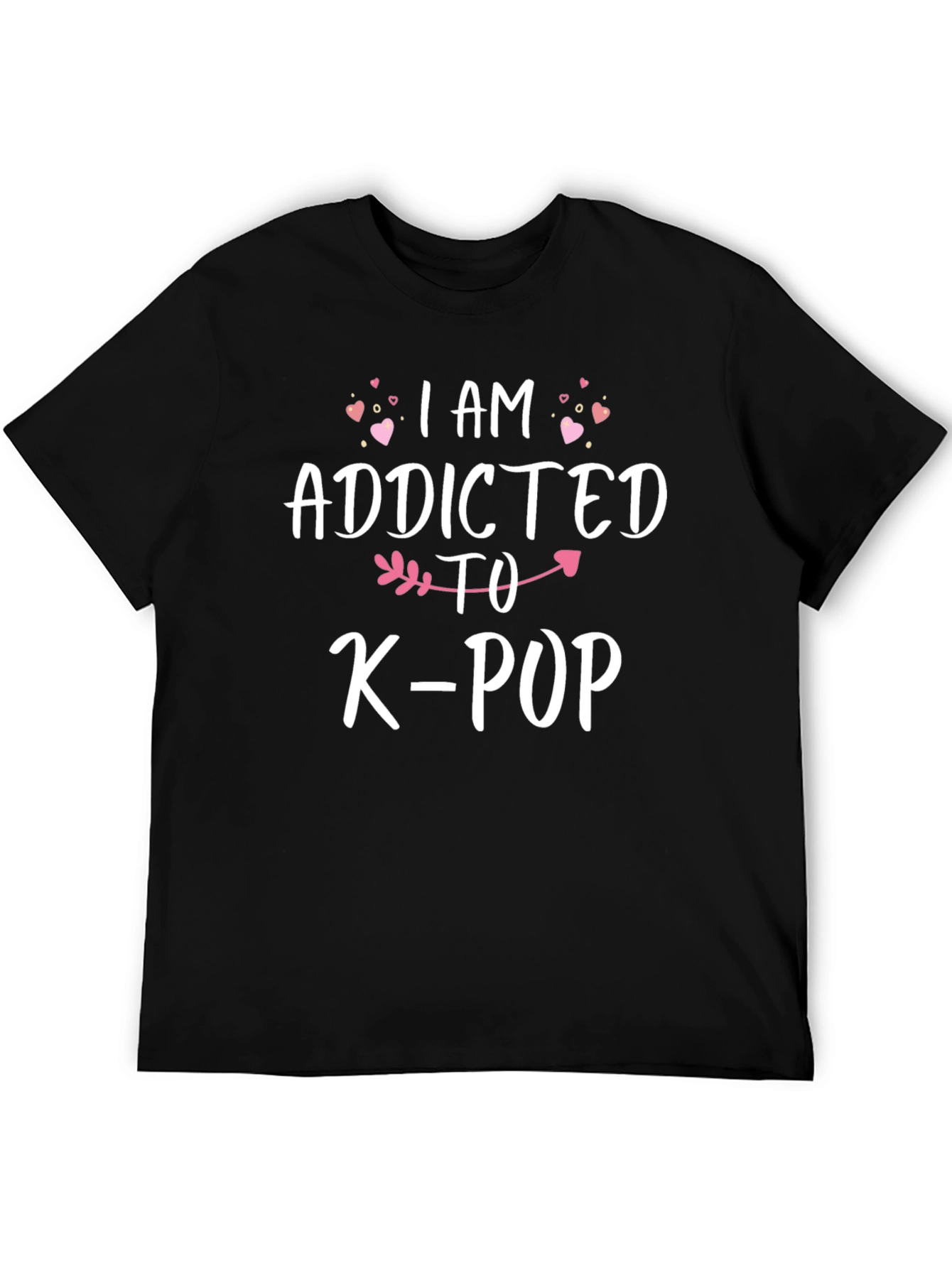 Addicted to K-Pop Black T-Shirt