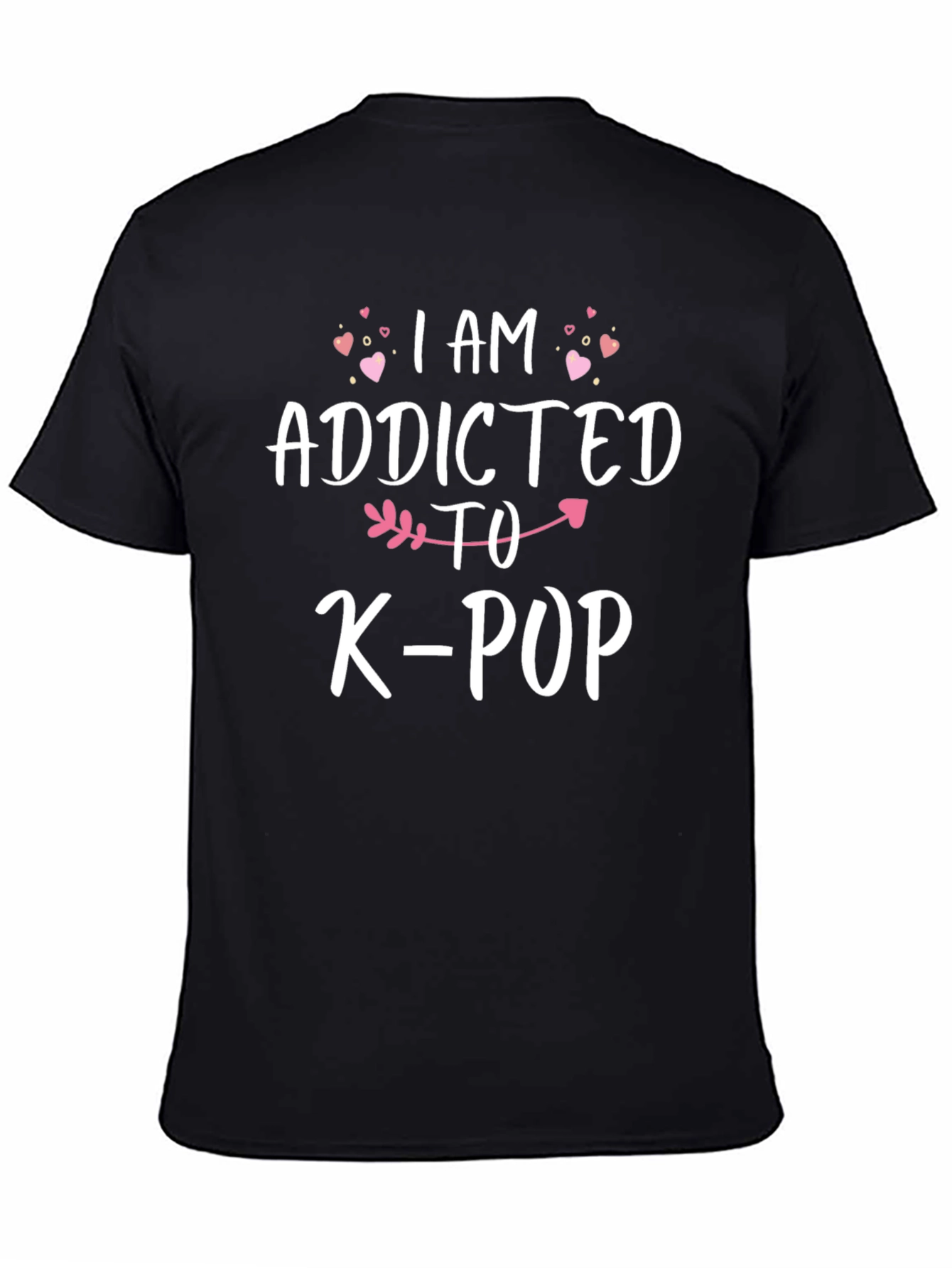 Addicted to K-Pop Black T-Shirt