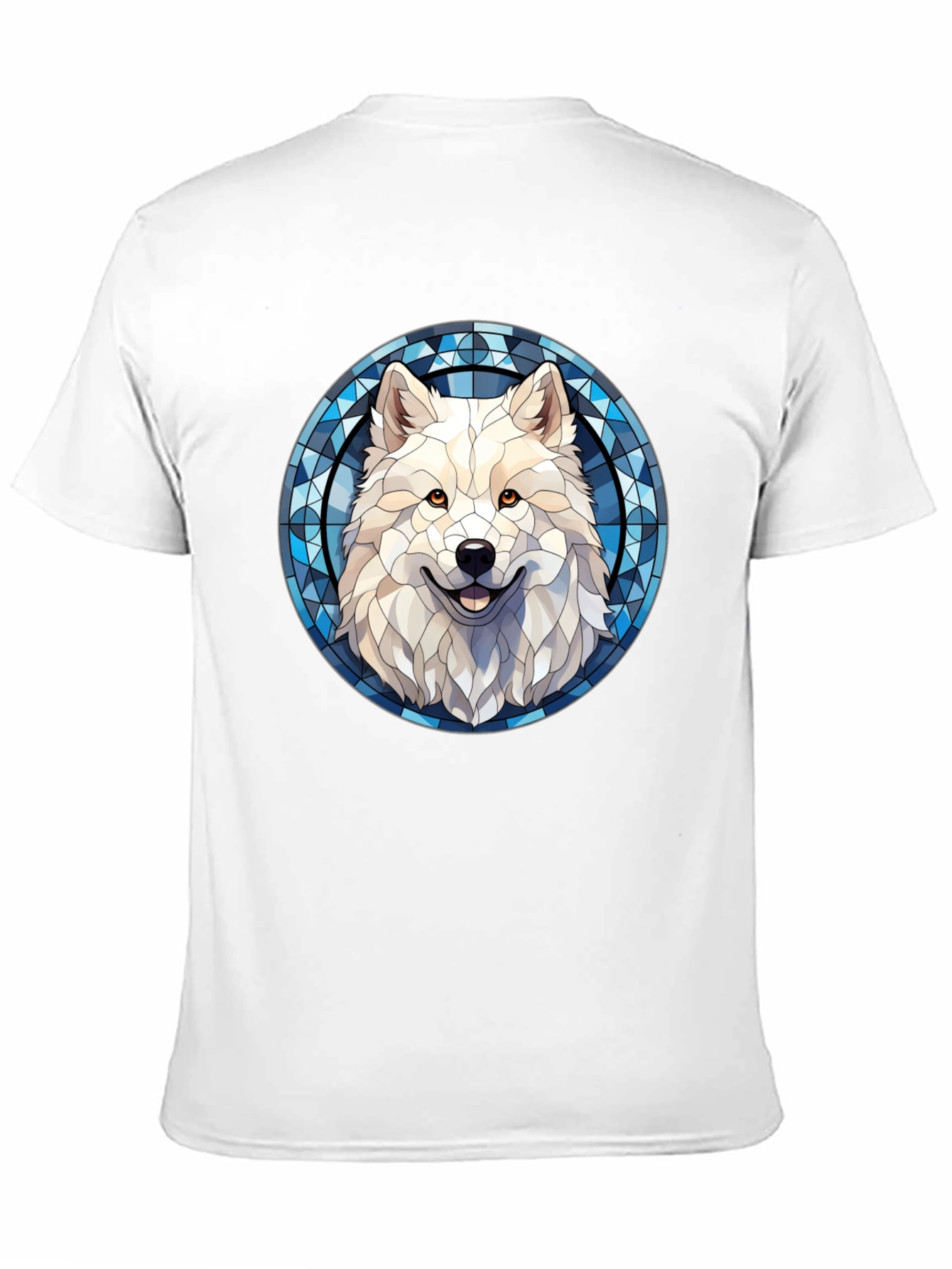 Wolf Graphic Tee - Stained Glass Style Art