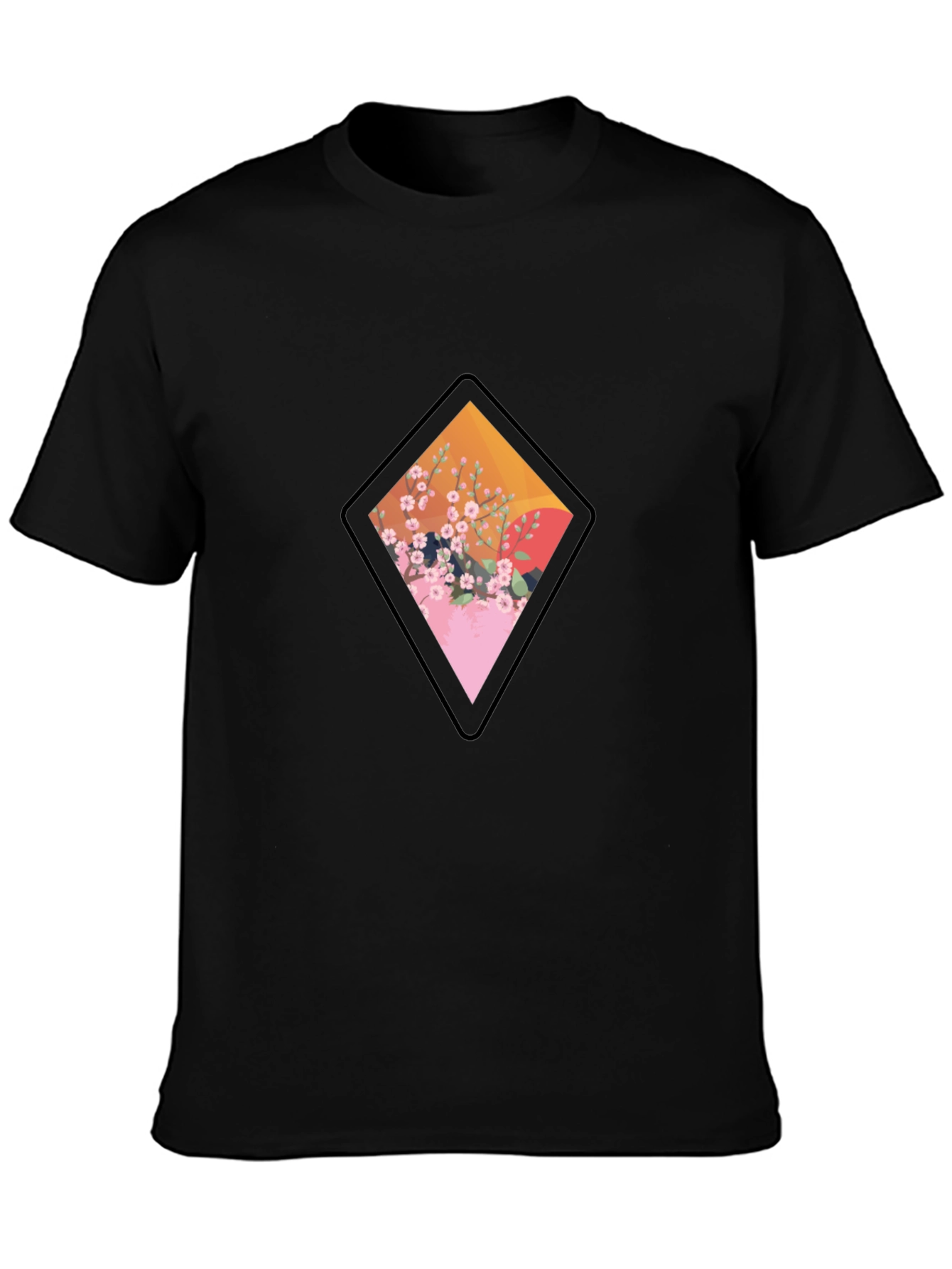 Diamond Floral Graphic Tee