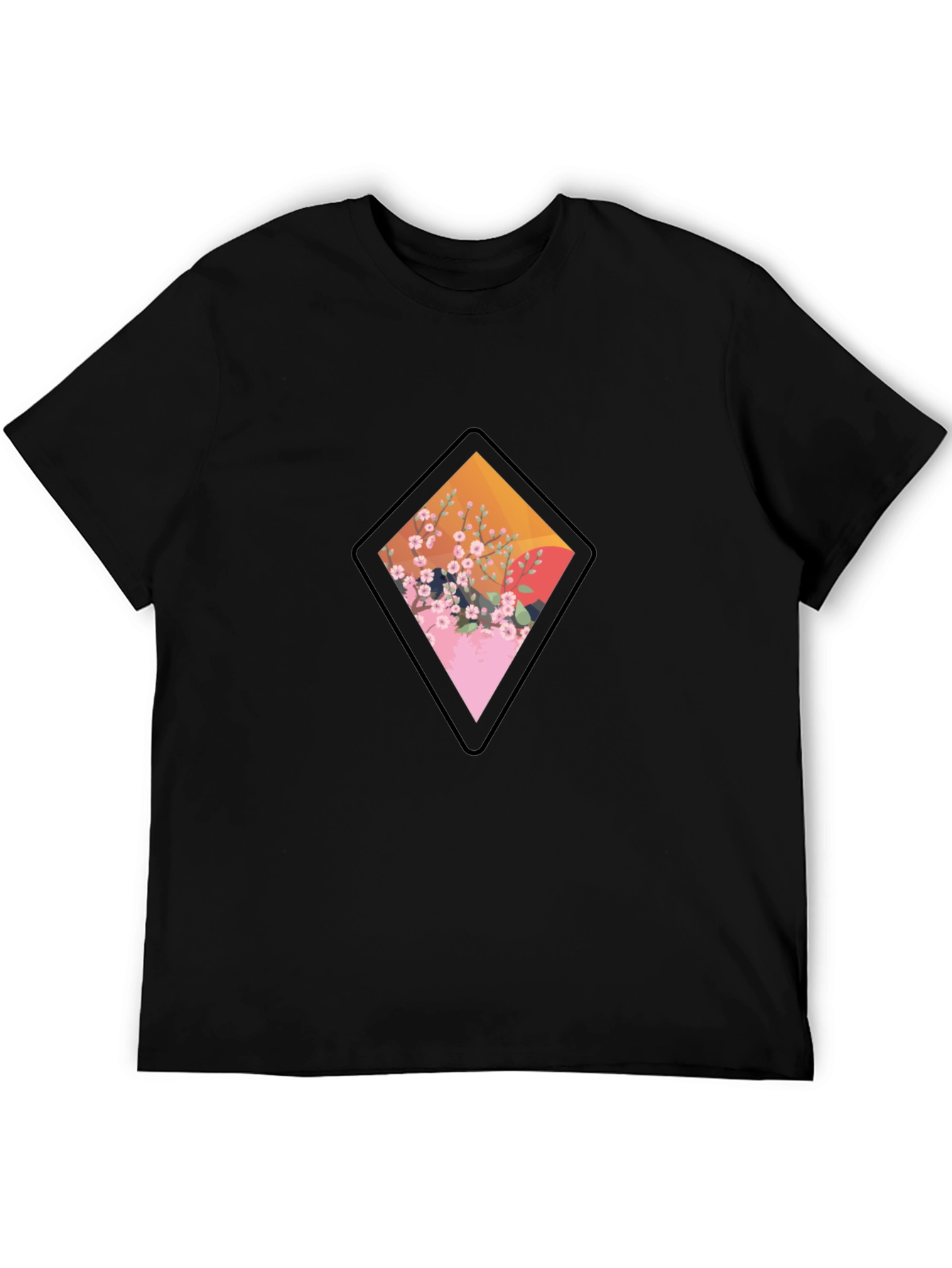 Diamond Floral Graphic Tee