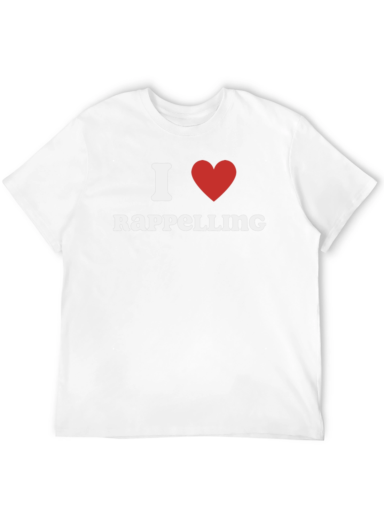I Heart Rappelling T-Shirt - Black