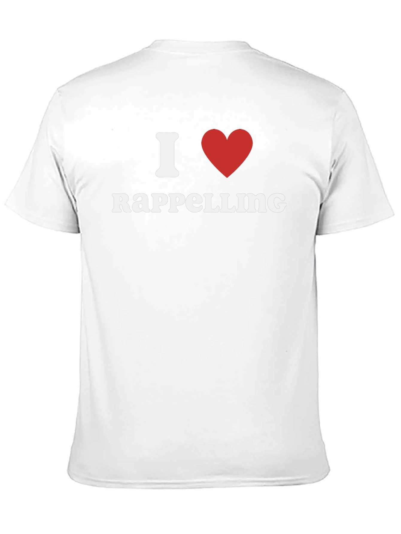 I Heart Rappelling T-Shirt - Black