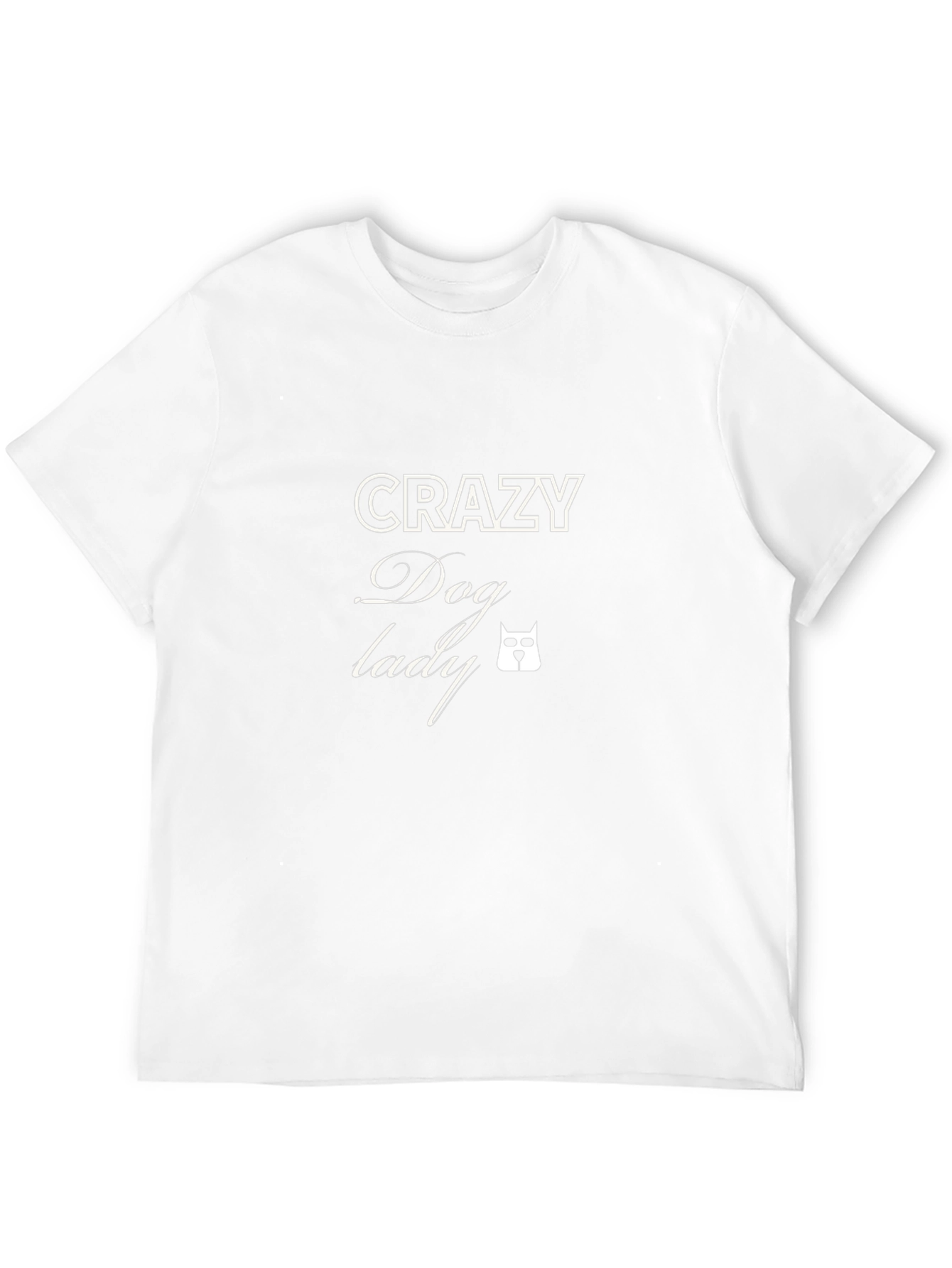 Crazy Dog Lady T-Shirt - Black Short Sleeve