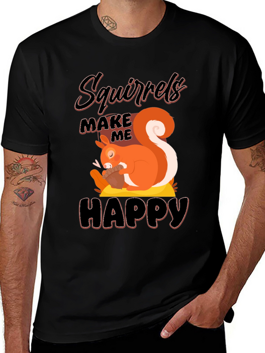 Squirrels Make Me Happy T-Shirt