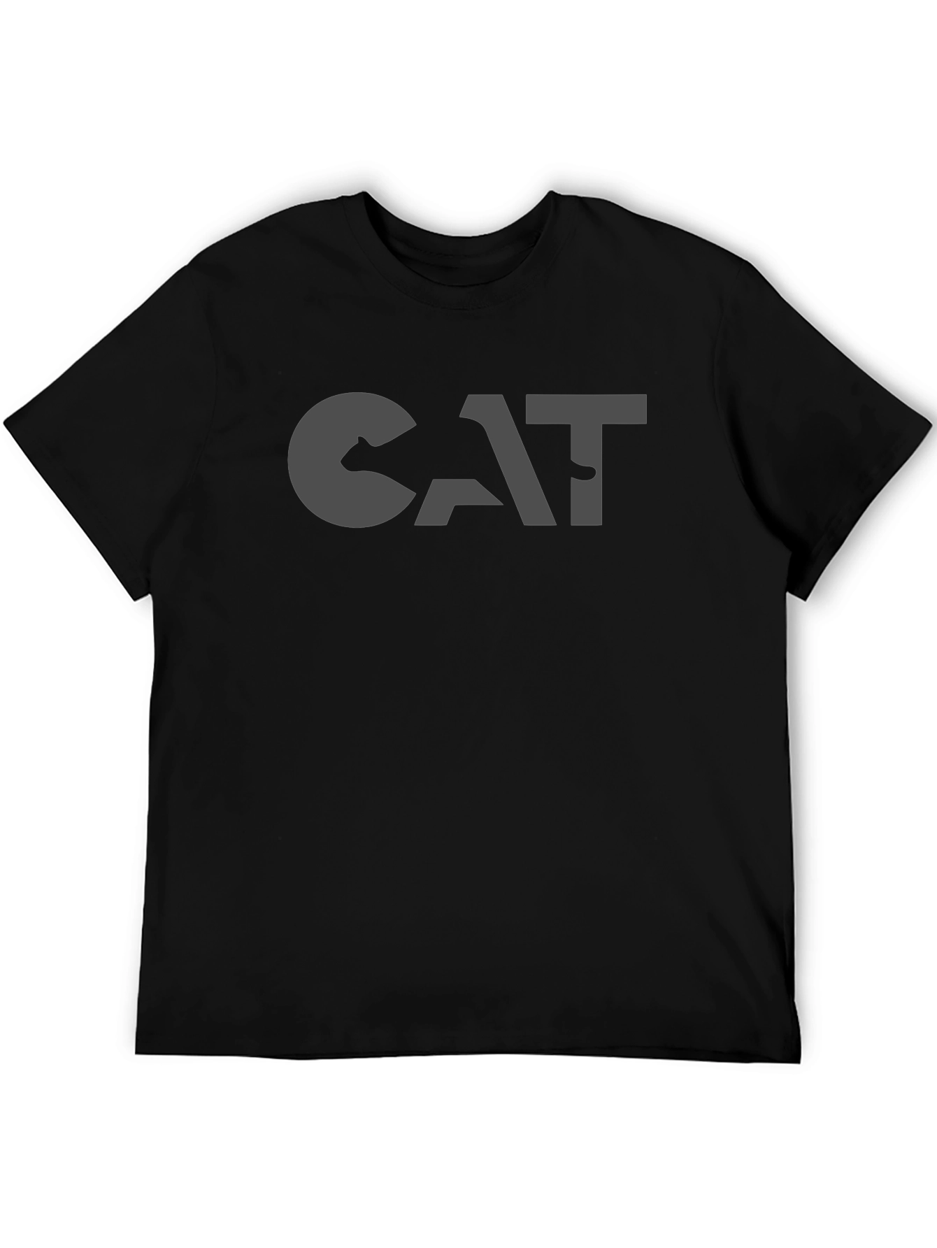 Mens CAT Logo Graphic T-Shirt - Classic Design