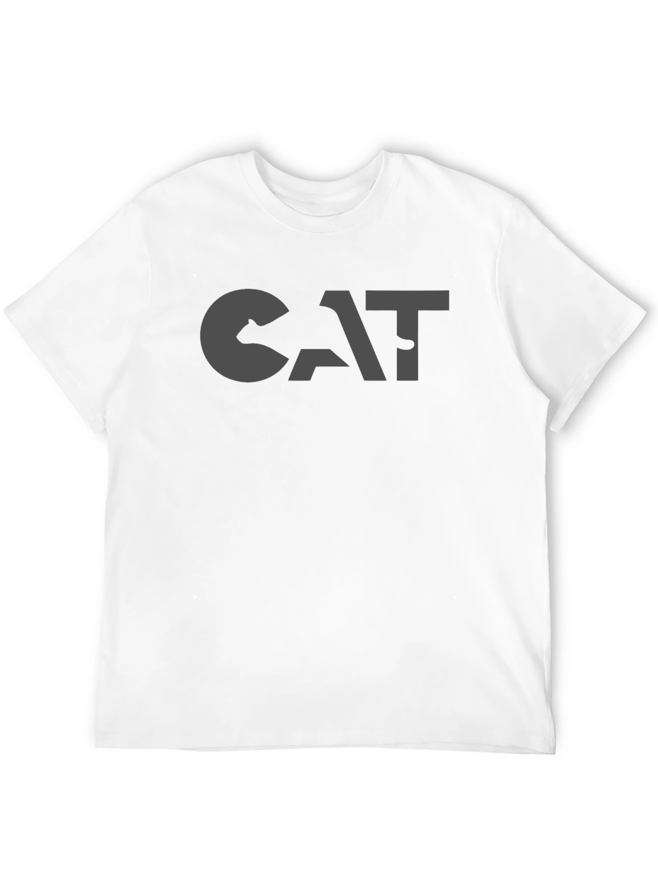 Mens CAT Logo Graphic T-Shirt - Classic Design