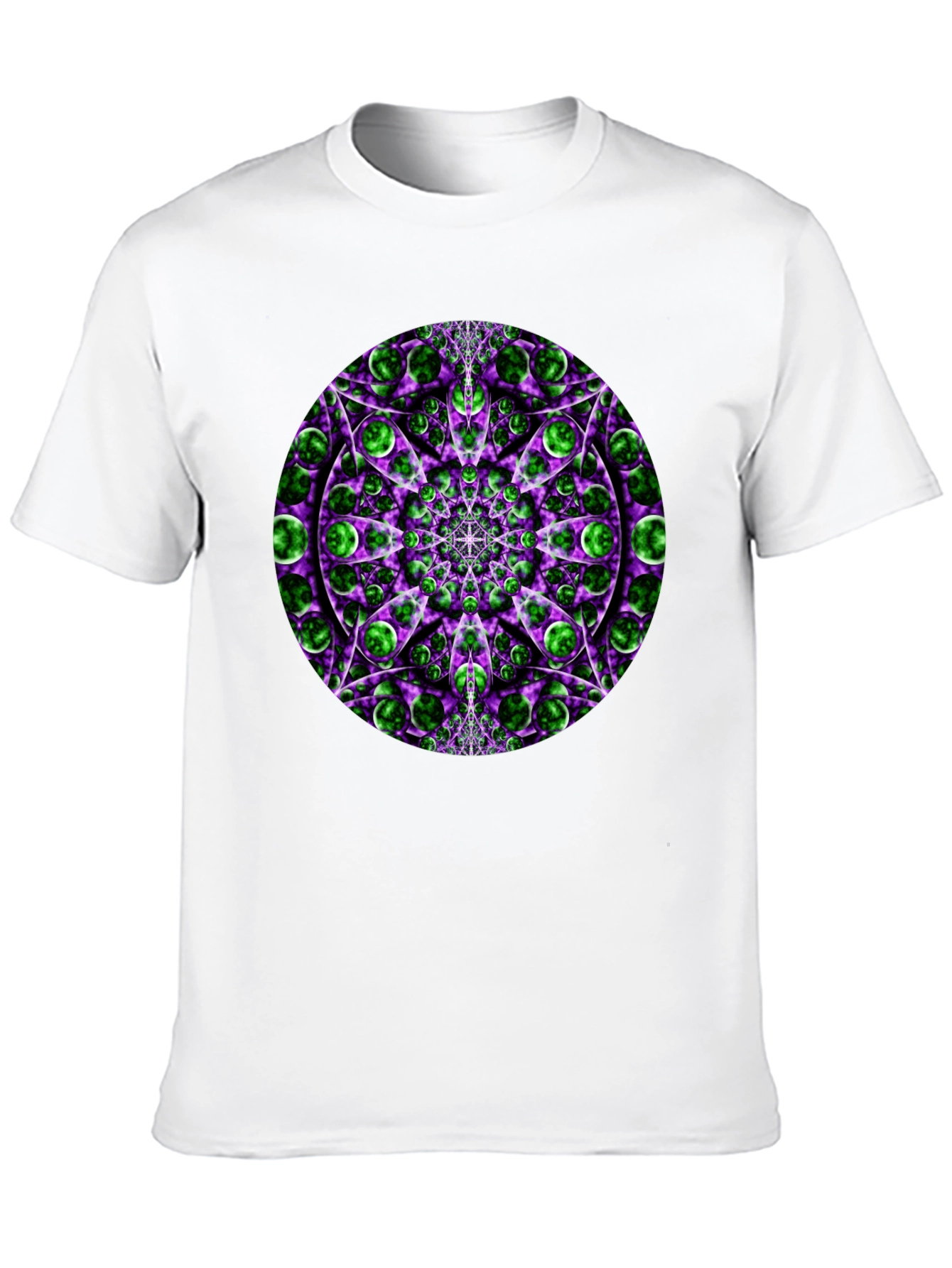 Psychedelic Mandala Graphic Tee - Black