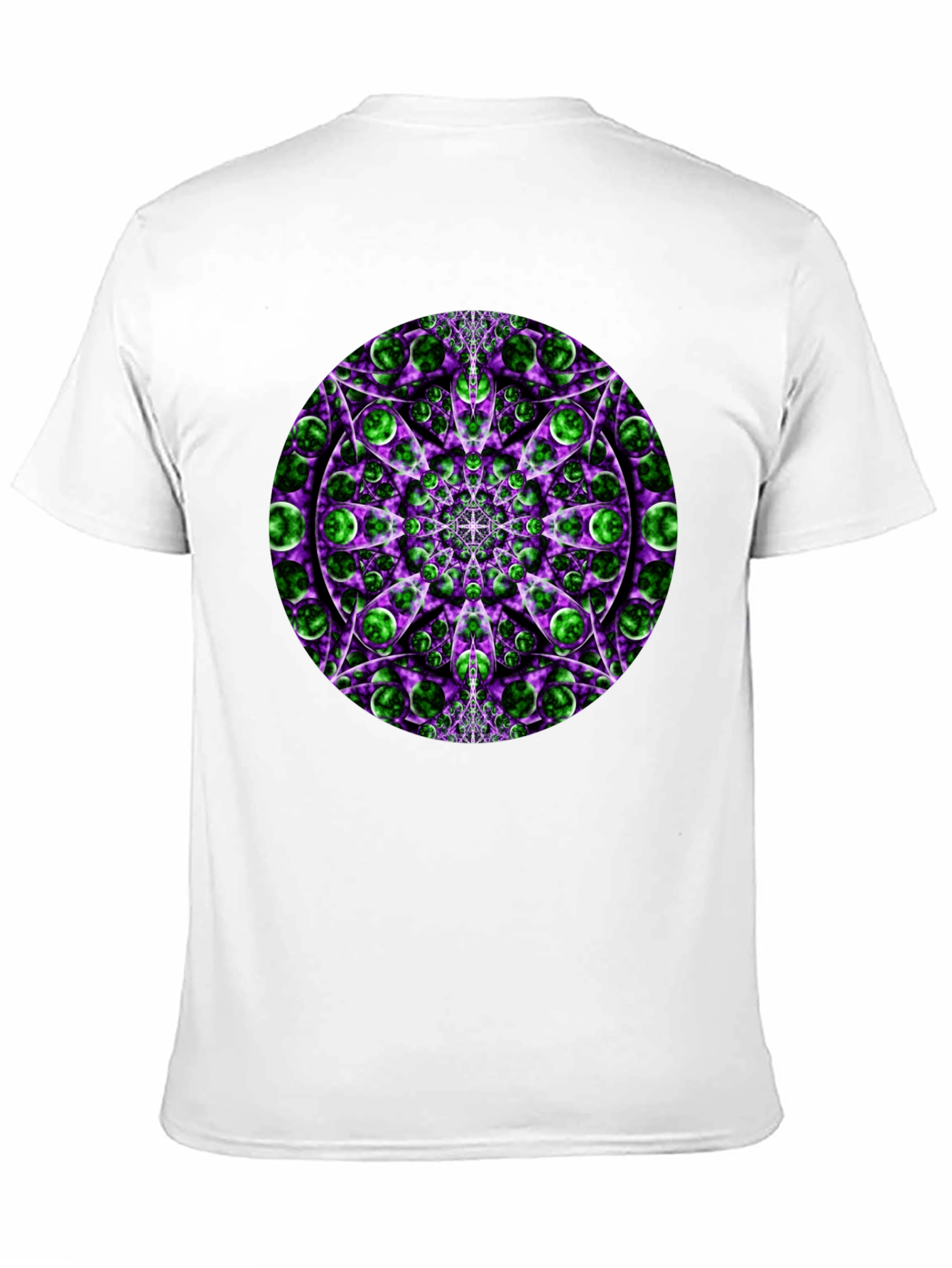 Psychedelic Mandala Graphic Tee - Black