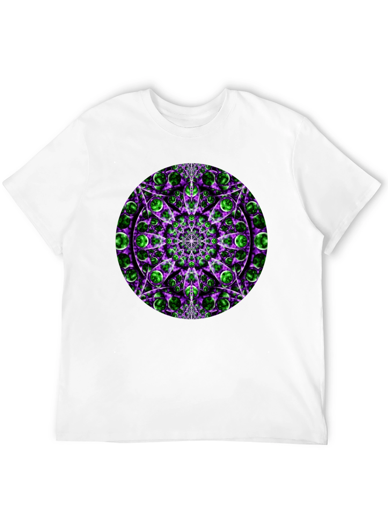Psychedelic Mandala Graphic Tee - Black