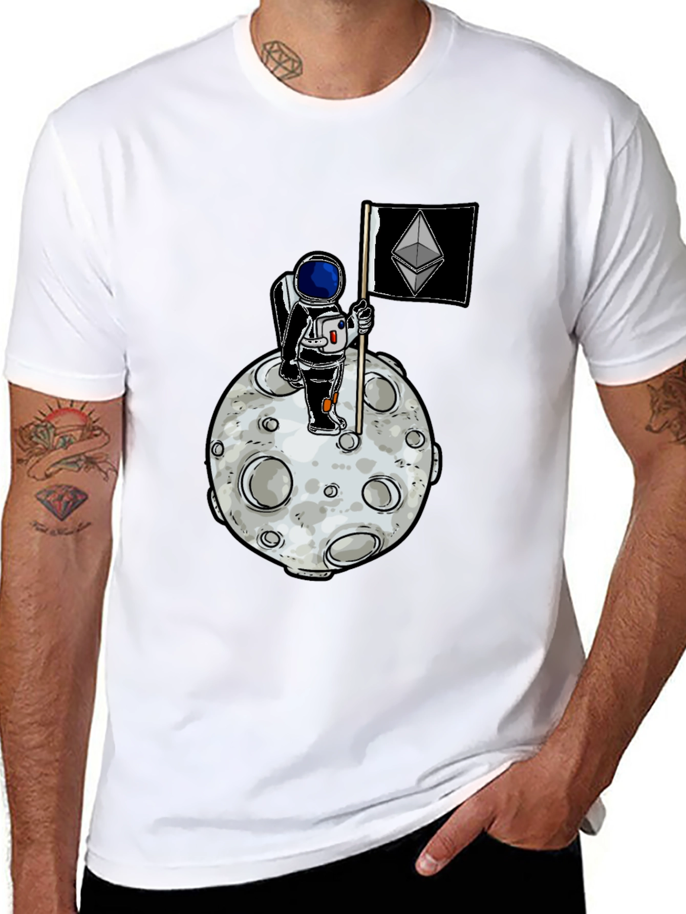 Ethereum Moon Astronaut T-Shirt