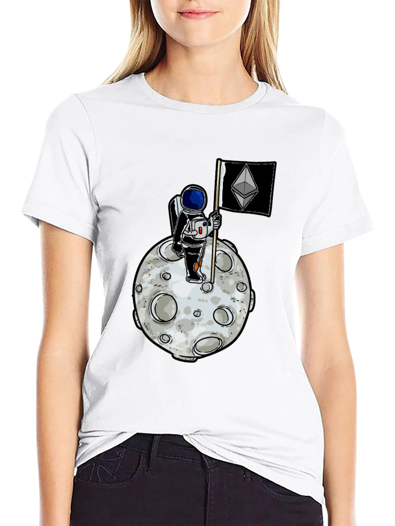 Ethereum Moon Astronaut T-Shirt
