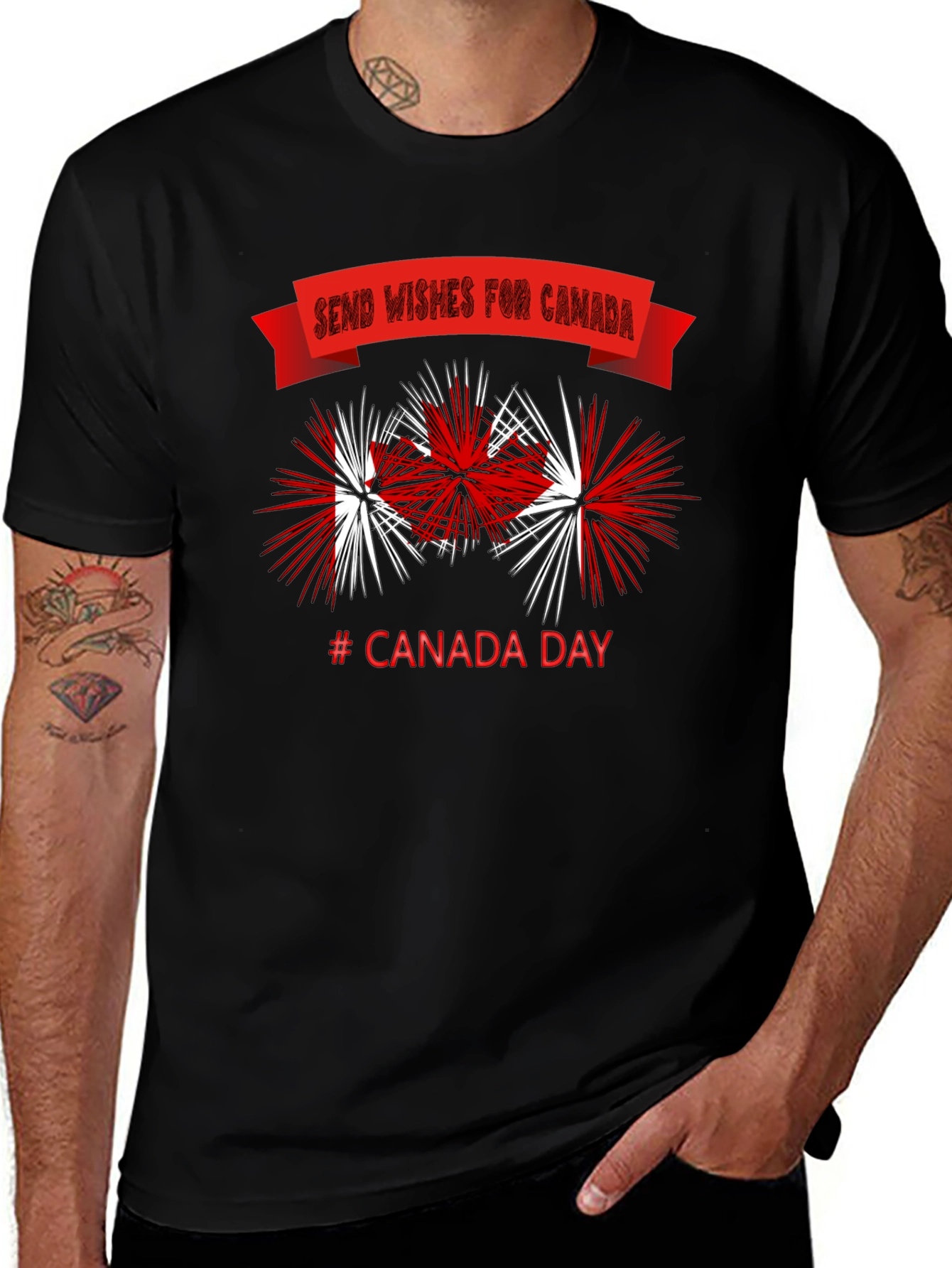 Canada Day T-Shirt - Send Wishes for Canada