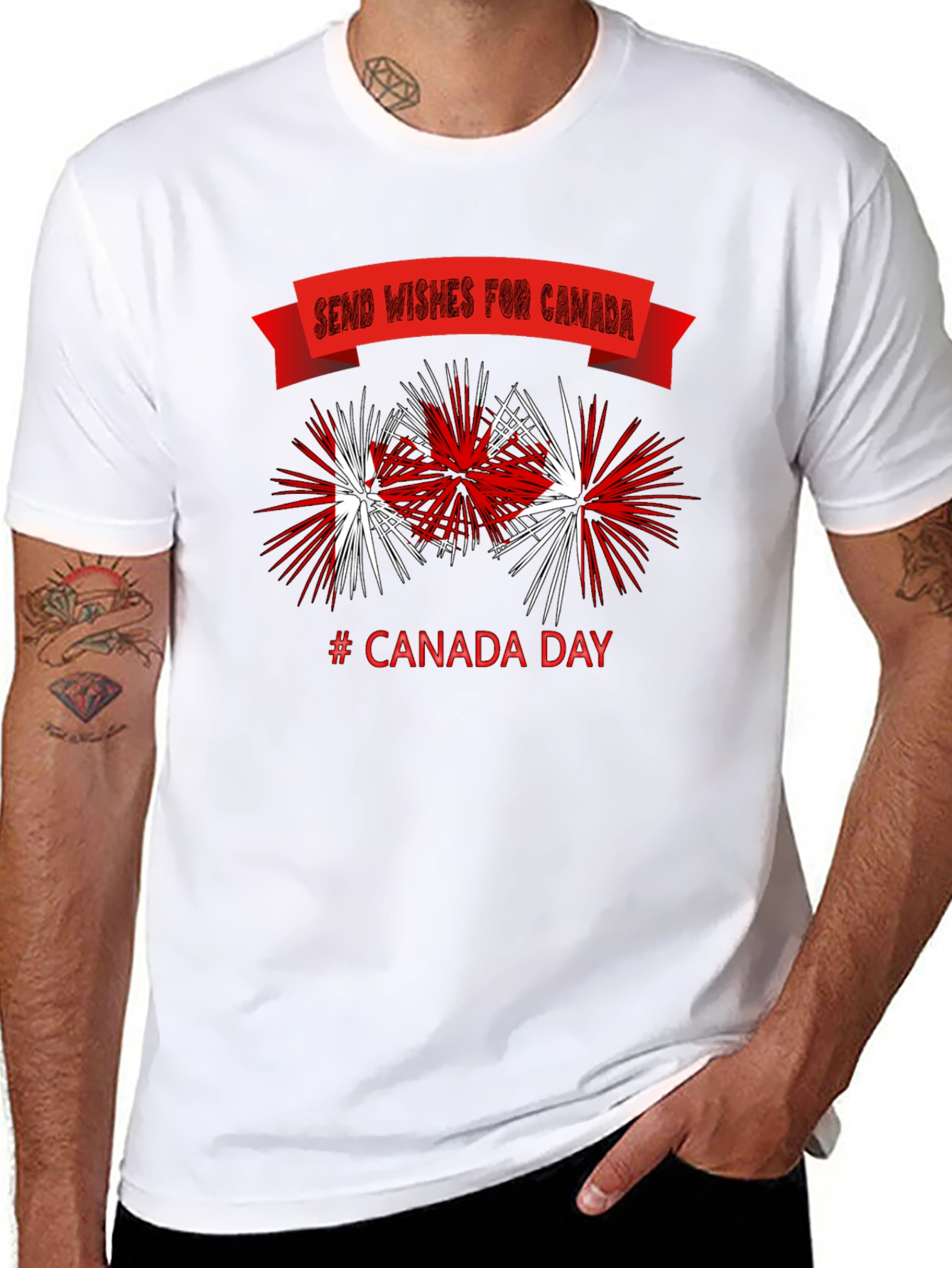 Canada Day T-Shirt - Send Wishes for Canada