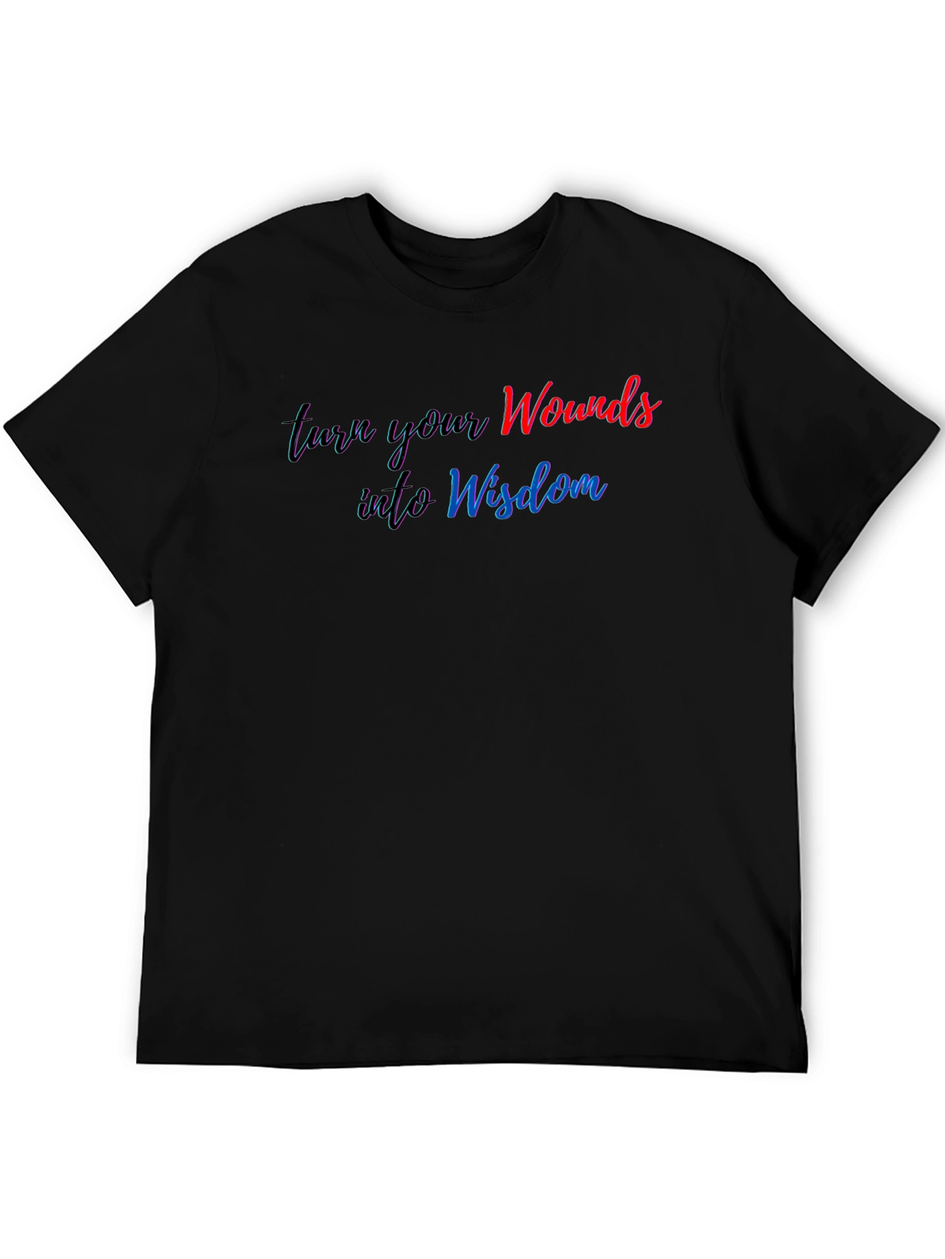 Wounds Into Wisdom Graphic Black T-Shirt