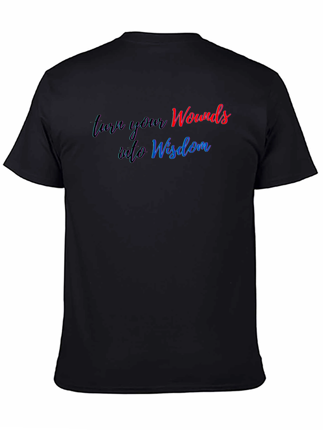 Wounds Into Wisdom Graphic Black T-Shirt