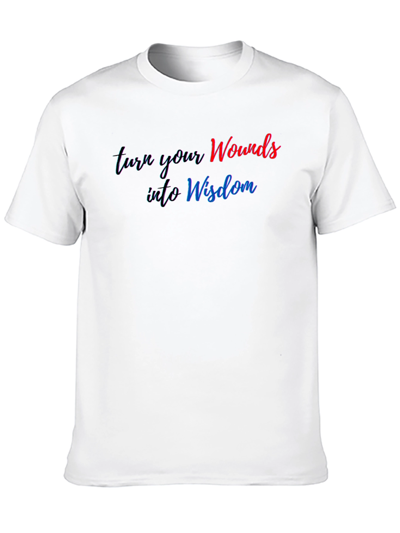 Wounds Into Wisdom Graphic Black T-Shirt